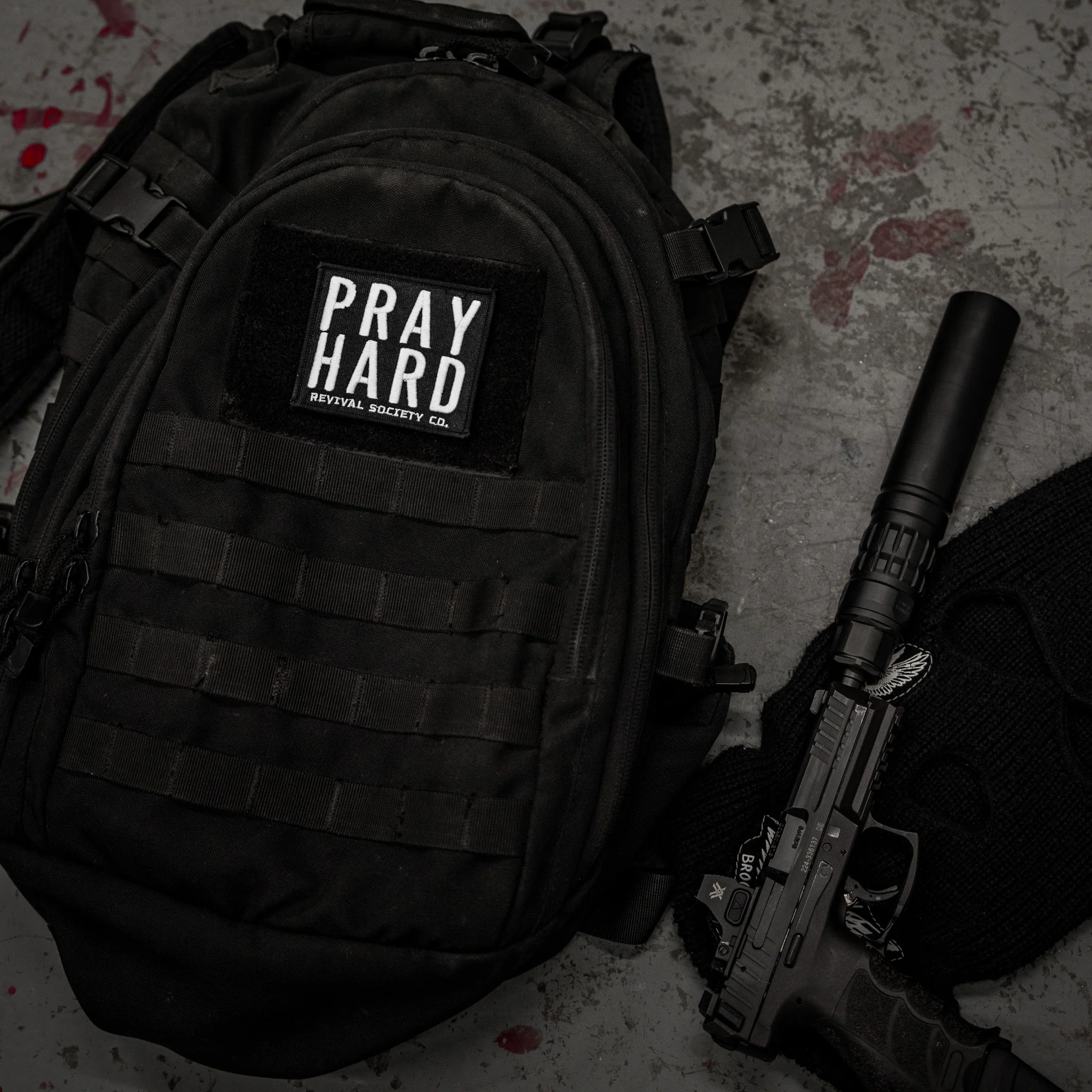 Pray Hard Velcro Patch - Image 3