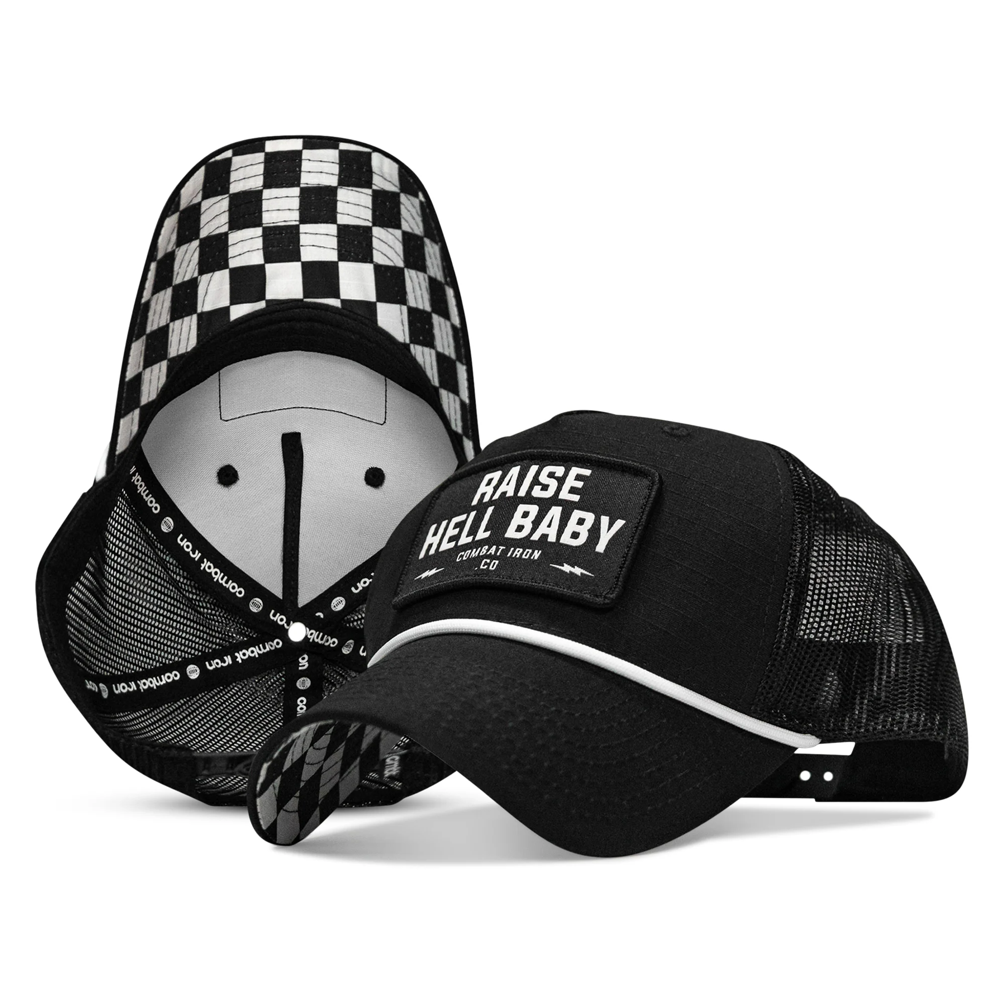Raise Hell Baby Classic 5 Panel Ripstop Rope Snapback Hat - Image 2