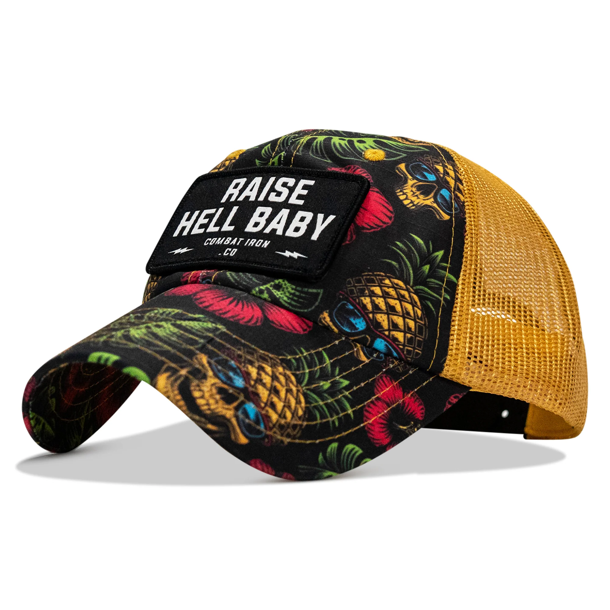 Raise Hell Baby Patch Tactical Ripstop Mesh Snapback Hat - Image 13