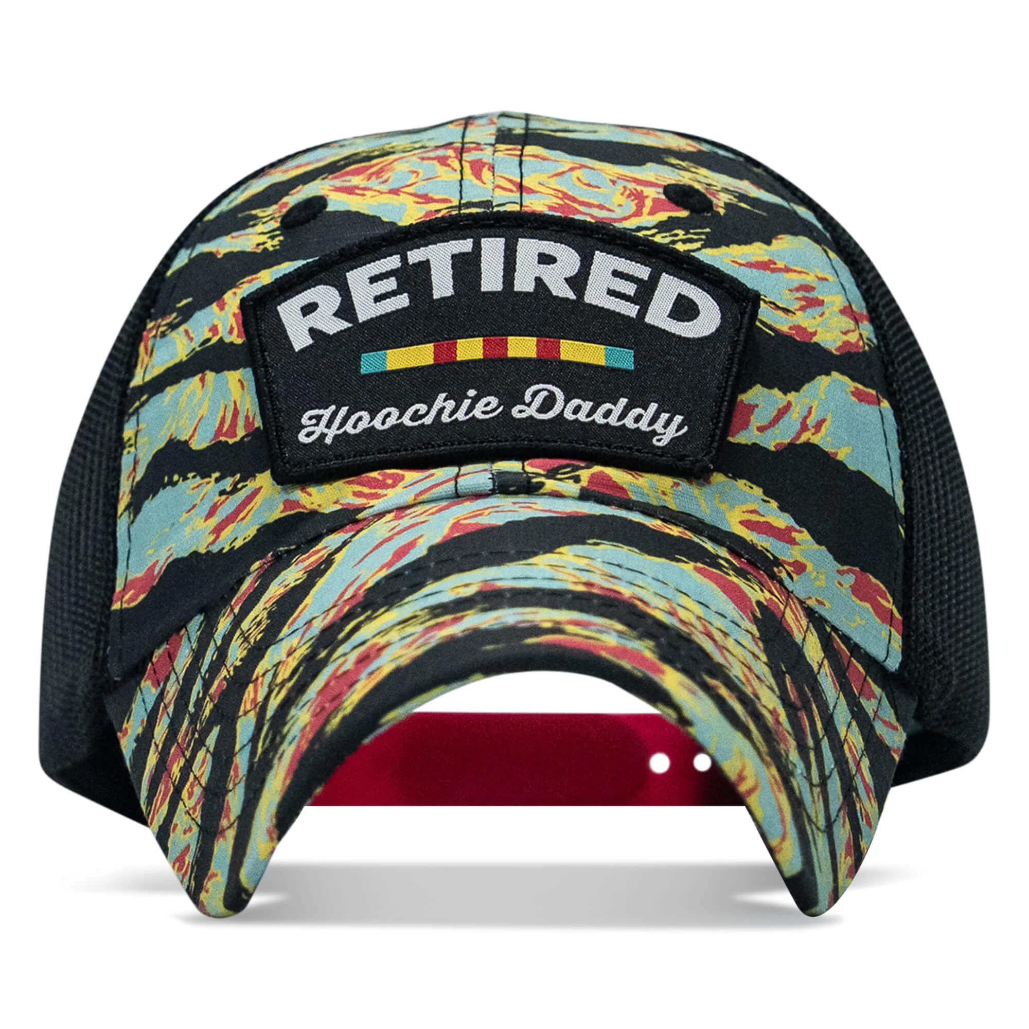 Retired Hoochie Daddy Veteran Patch Ripstop Tactical Mesh Snapback Hat - Image 31