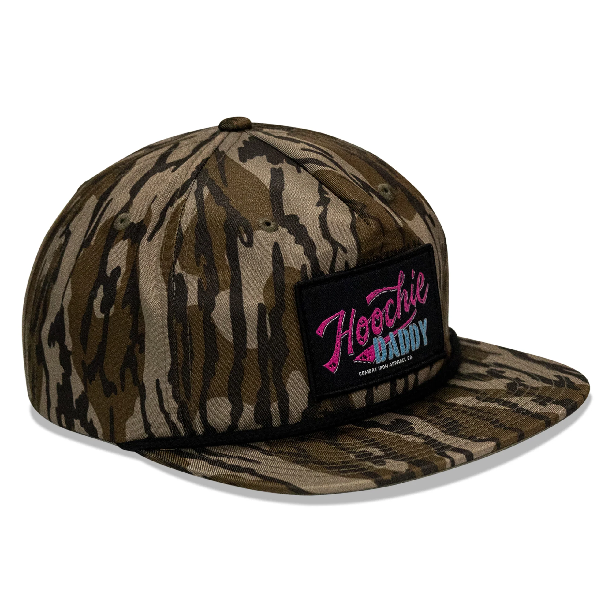 Retro Hoochie Daddy Script Patch Flatbill Snapback Hat - Image 3