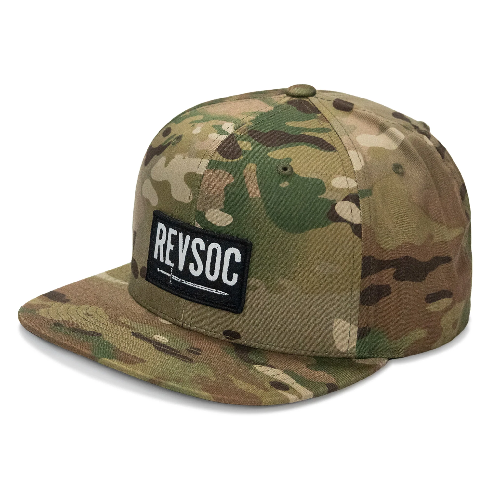 REVSOC Classic Patch Flatbill Hat - Image 41