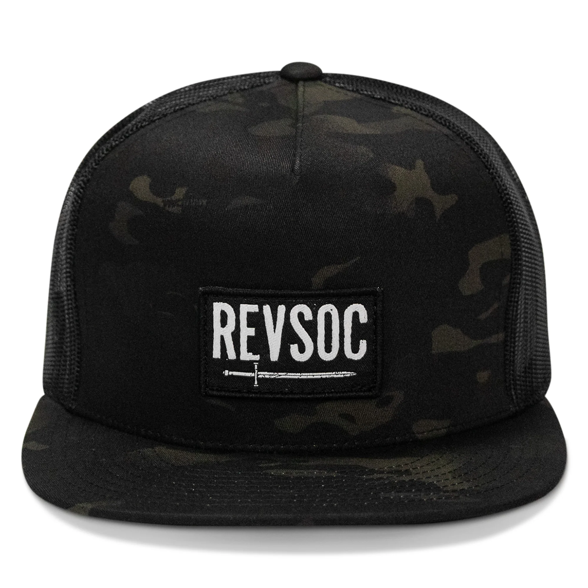 REVSOC Classic Patch Flatbill Hat - Image 54