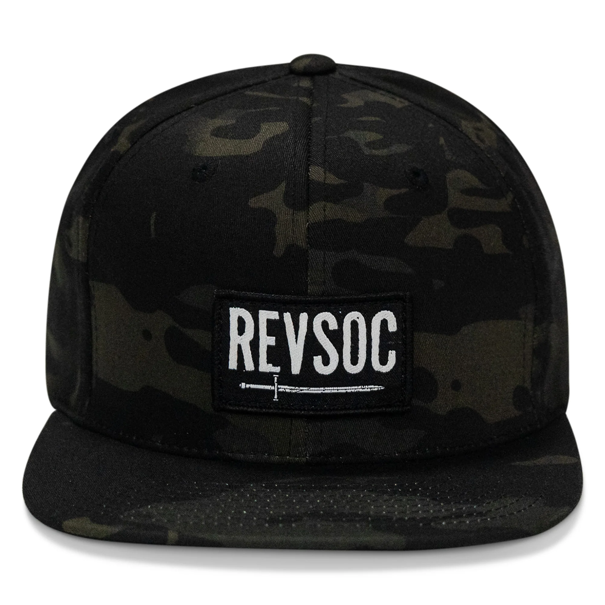 REVSOC Classic Patch Flatbill Hat - Image 6