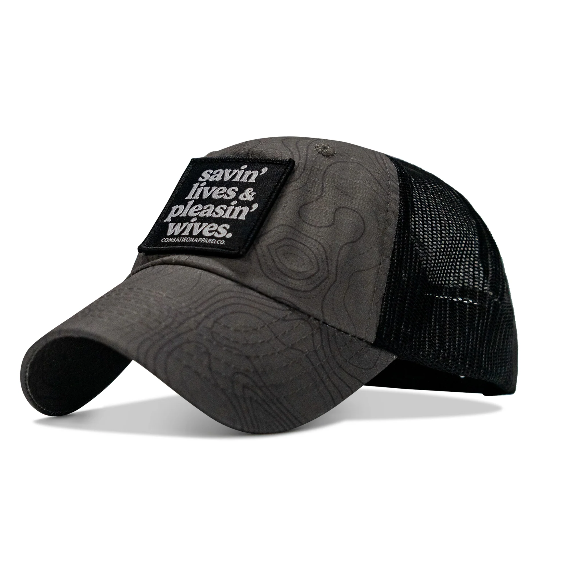 Ripstop Savin' Lives & Pleasin' Wives  Patch Tactical Ripstop Mesh Snapback Hat - Image 18