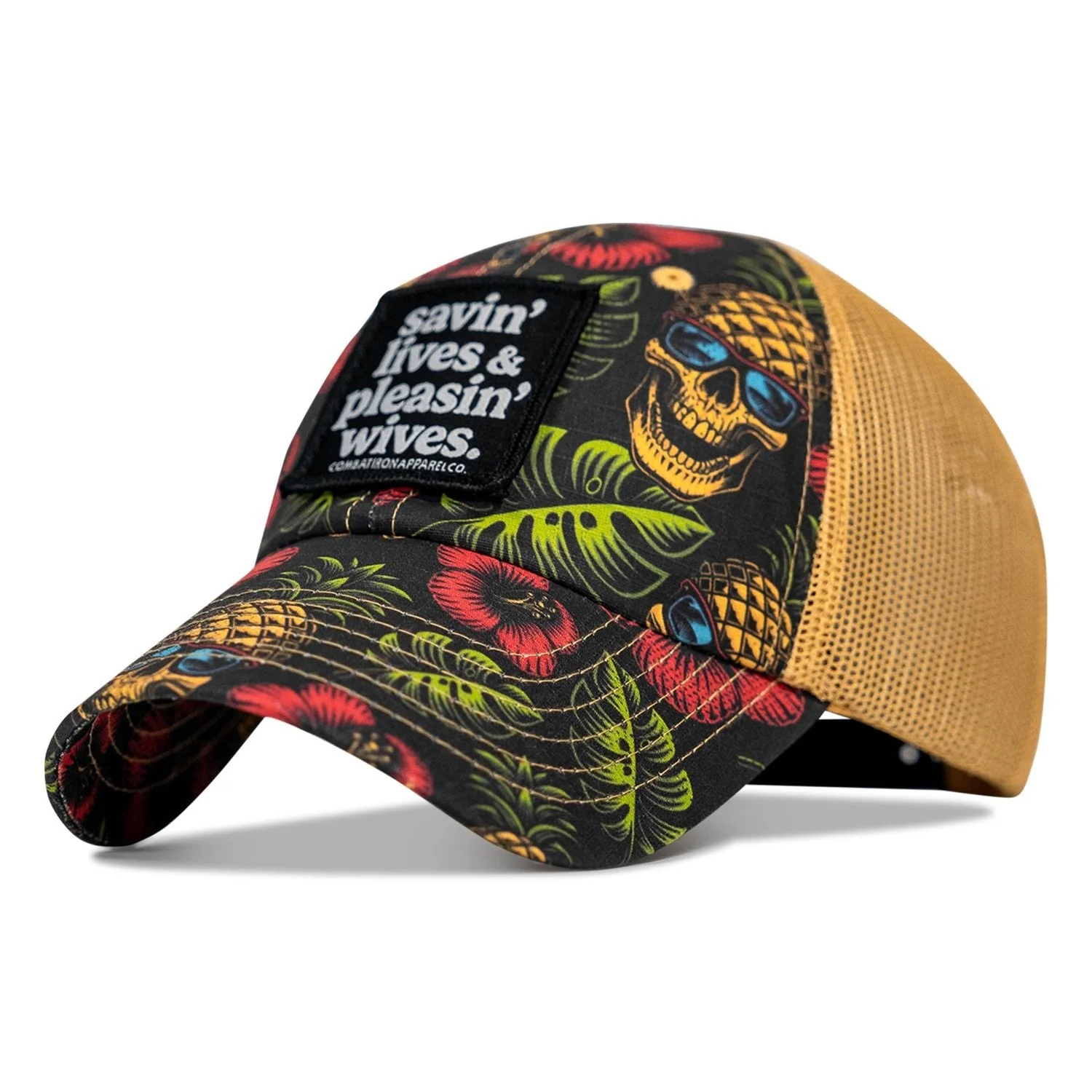 Ripstop Savin' Lives & Pleasin' Wives  Patch Tactical Ripstop Mesh Snapback Hat - Image 4