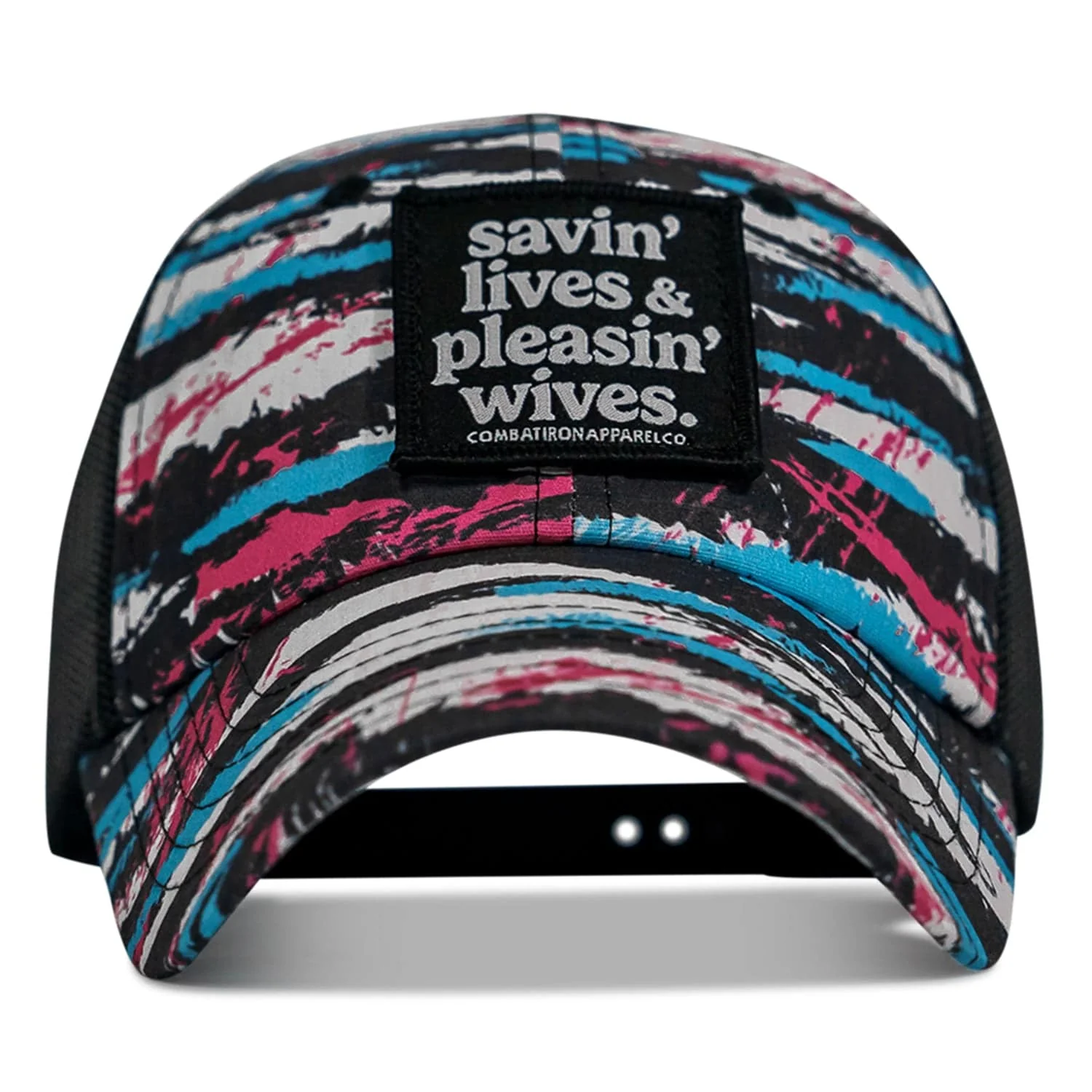 Ripstop Savin' Lives & Pleasin' Wives  Patch Tactical Ripstop Mesh Snapback Hat - Image 7