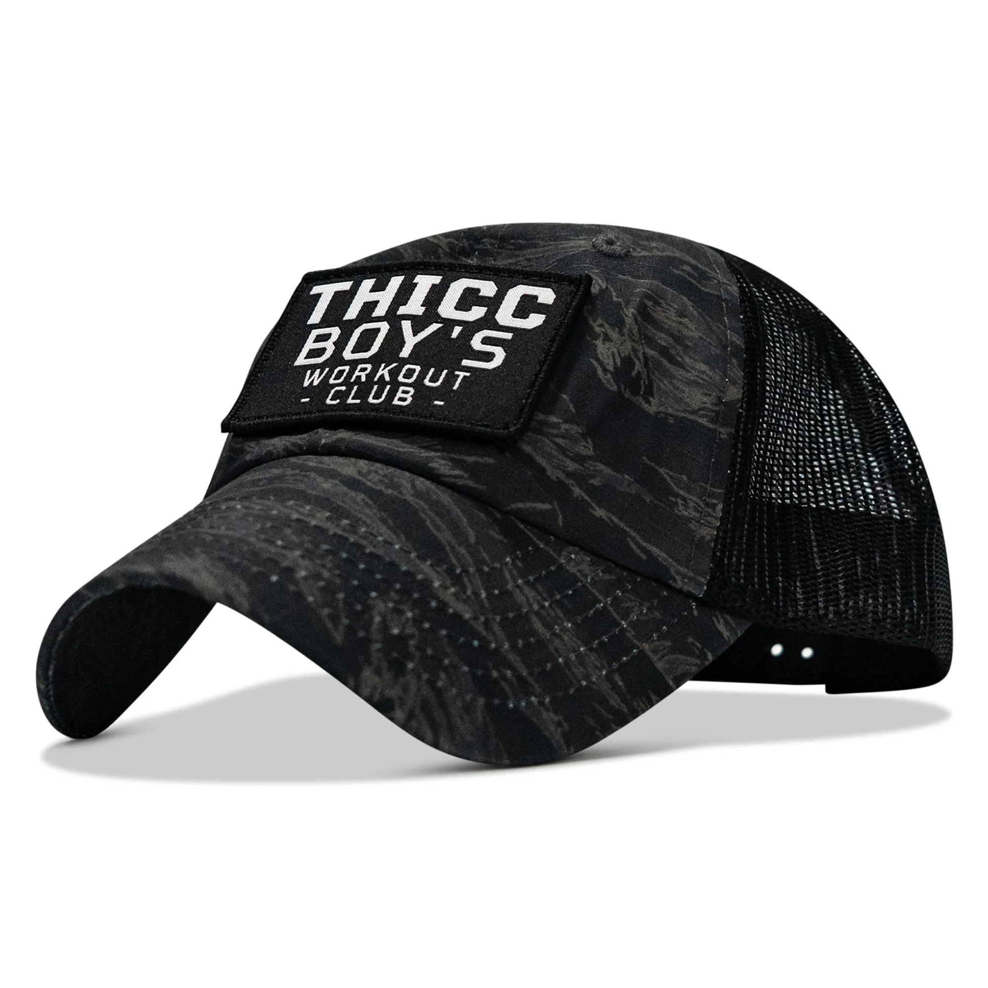 Ripstop Thicc Boys Workout Club Patch Tactical Ripstop Mesh Snapback Hat - Image 40