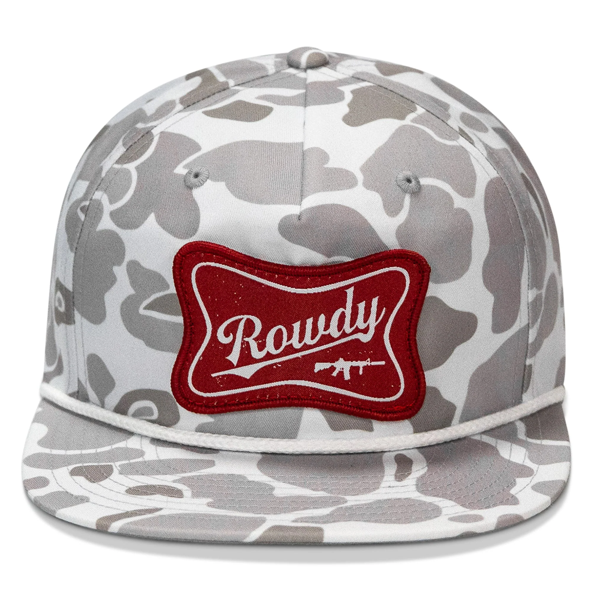 Rowdy Beer Logo Patch Flatbill Snapback - Image 6