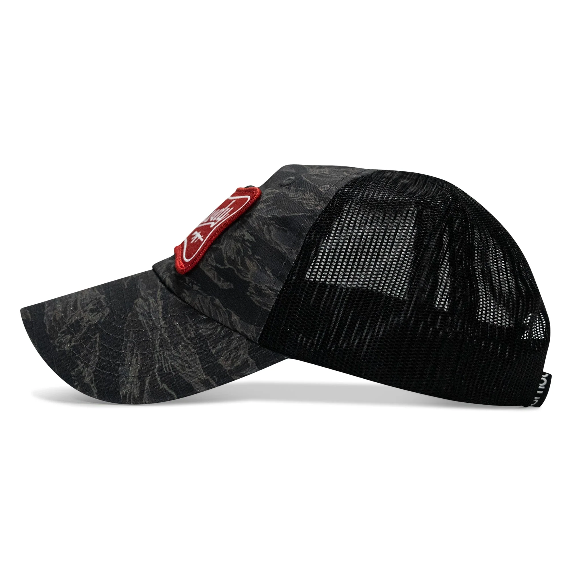 Rowdy Beer Logo Patch Tactical Ripstop Mesh Snapback Hat - Image 4