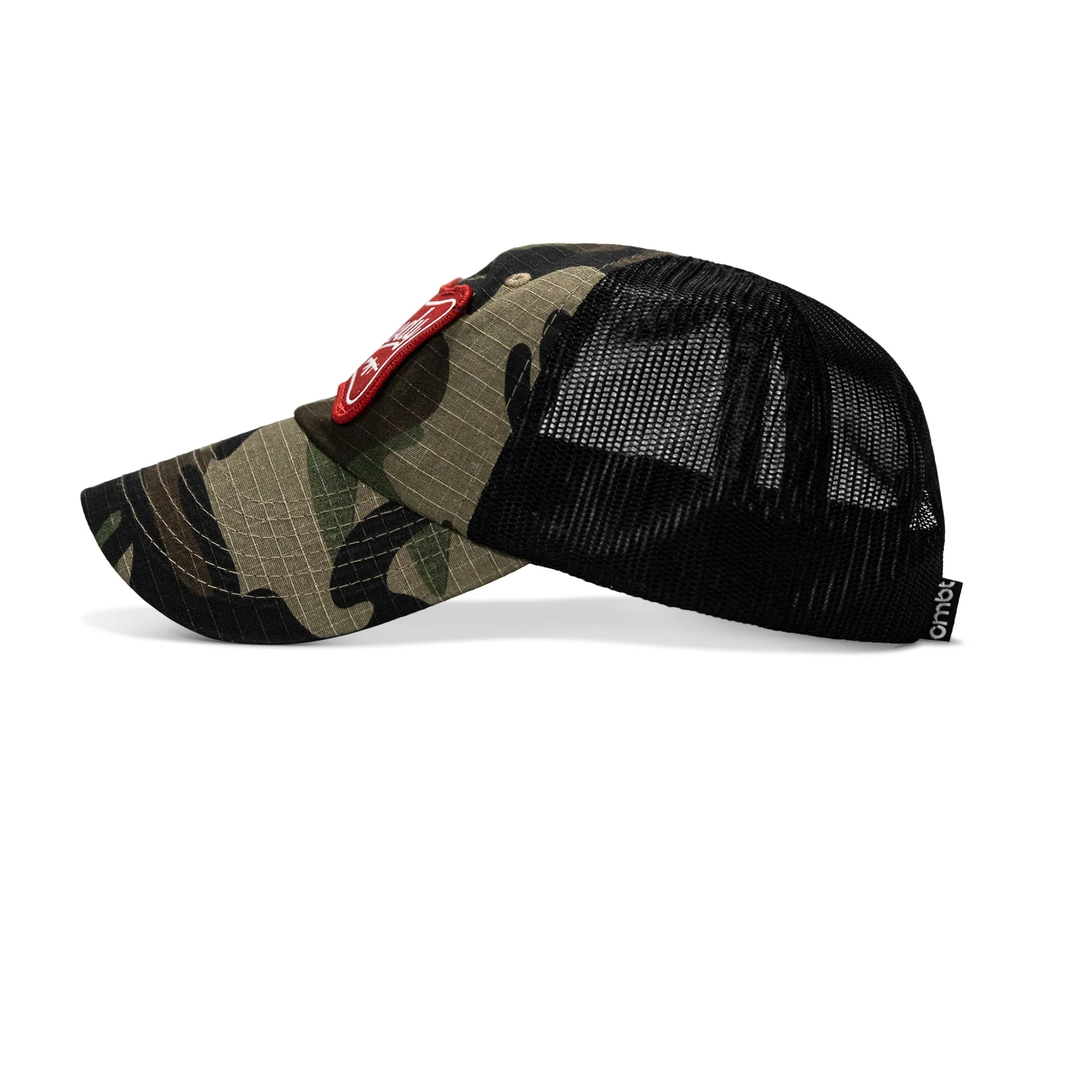 Rowdy Beer Logo Patch Tactical Ripstop Mesh Snapback Hat - Image 9