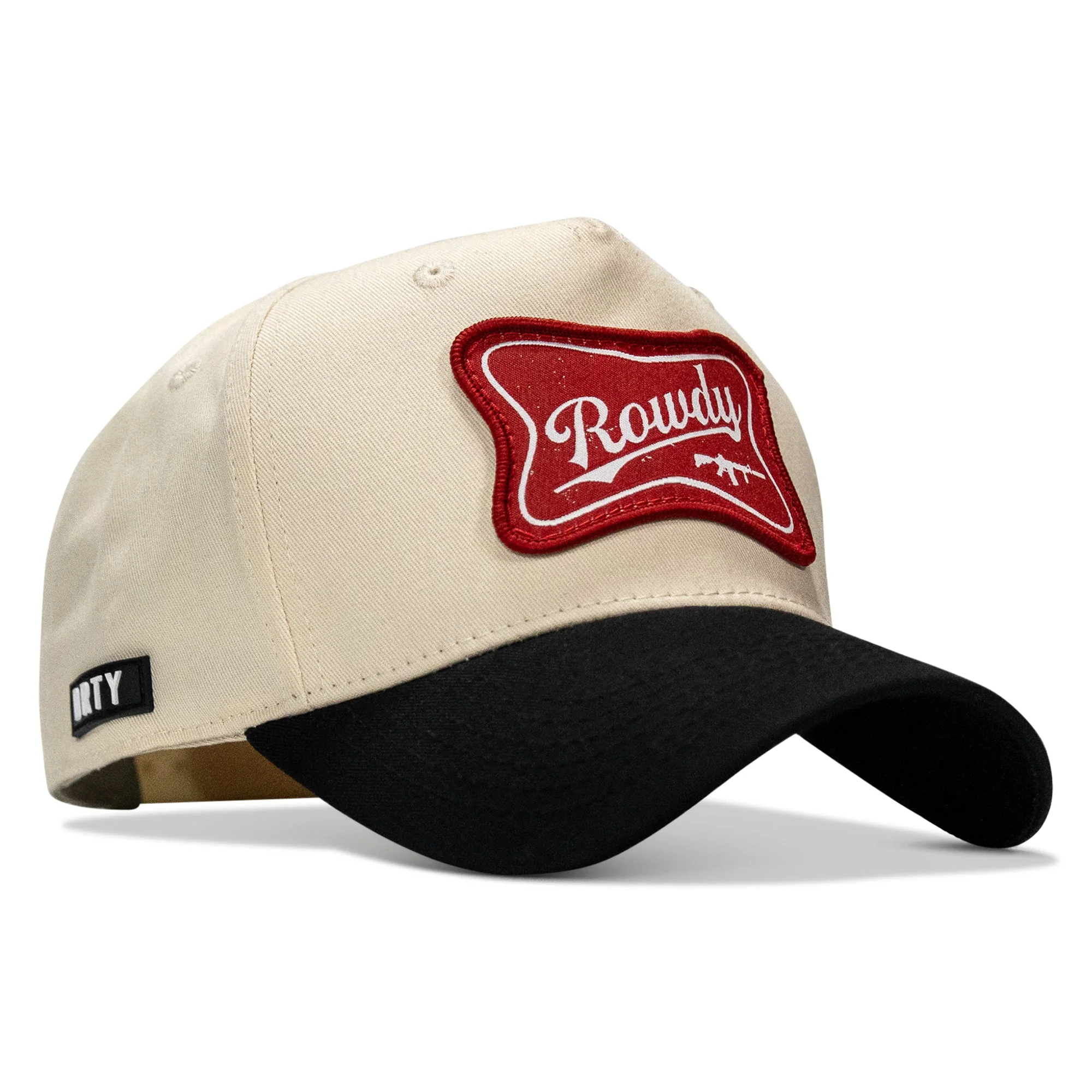 Rowdy Beer Patch Classic 5 Pannel Snapback Hat - Image 3