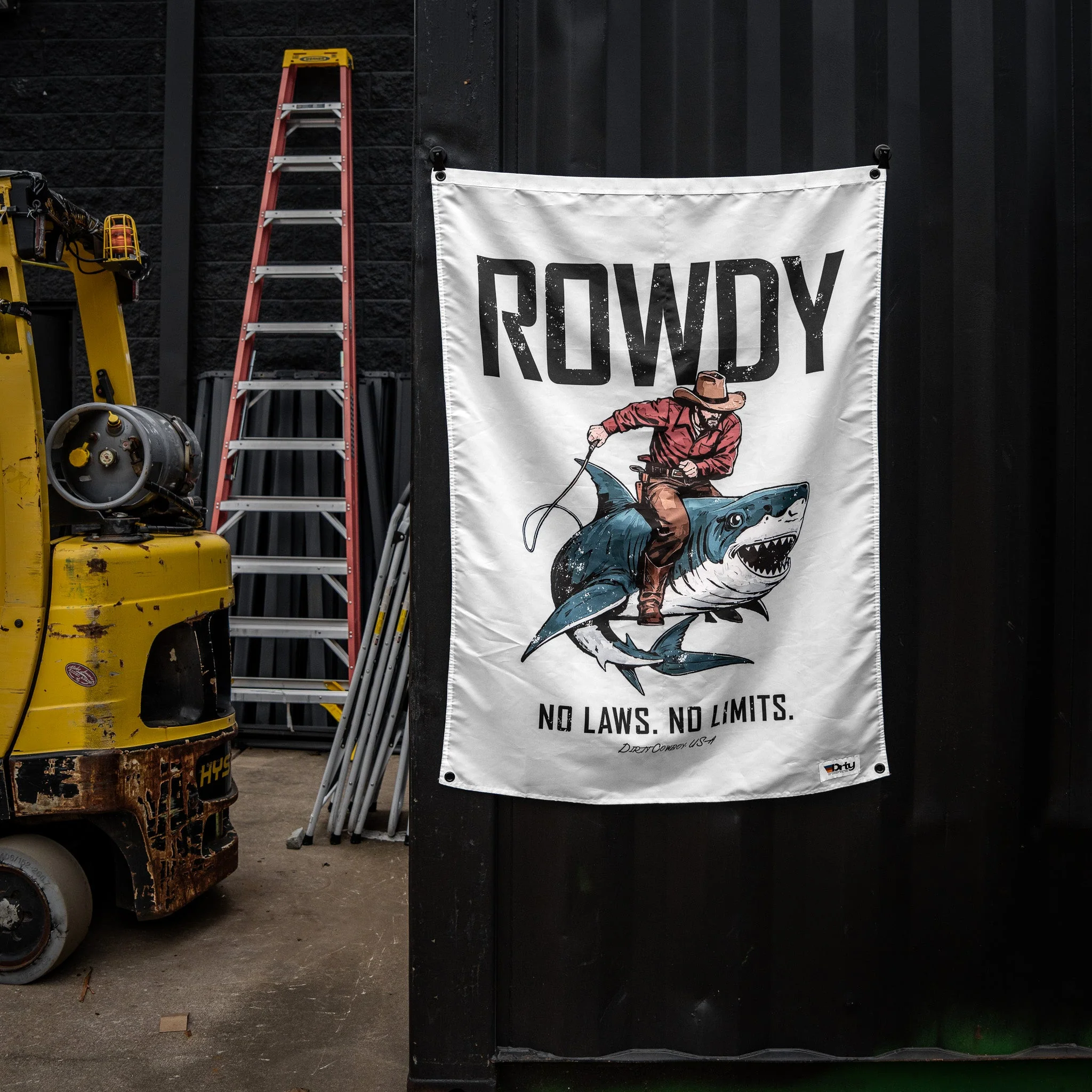 Rowdy No Laws. No Limits. 3' x 4' Flag - Image 4