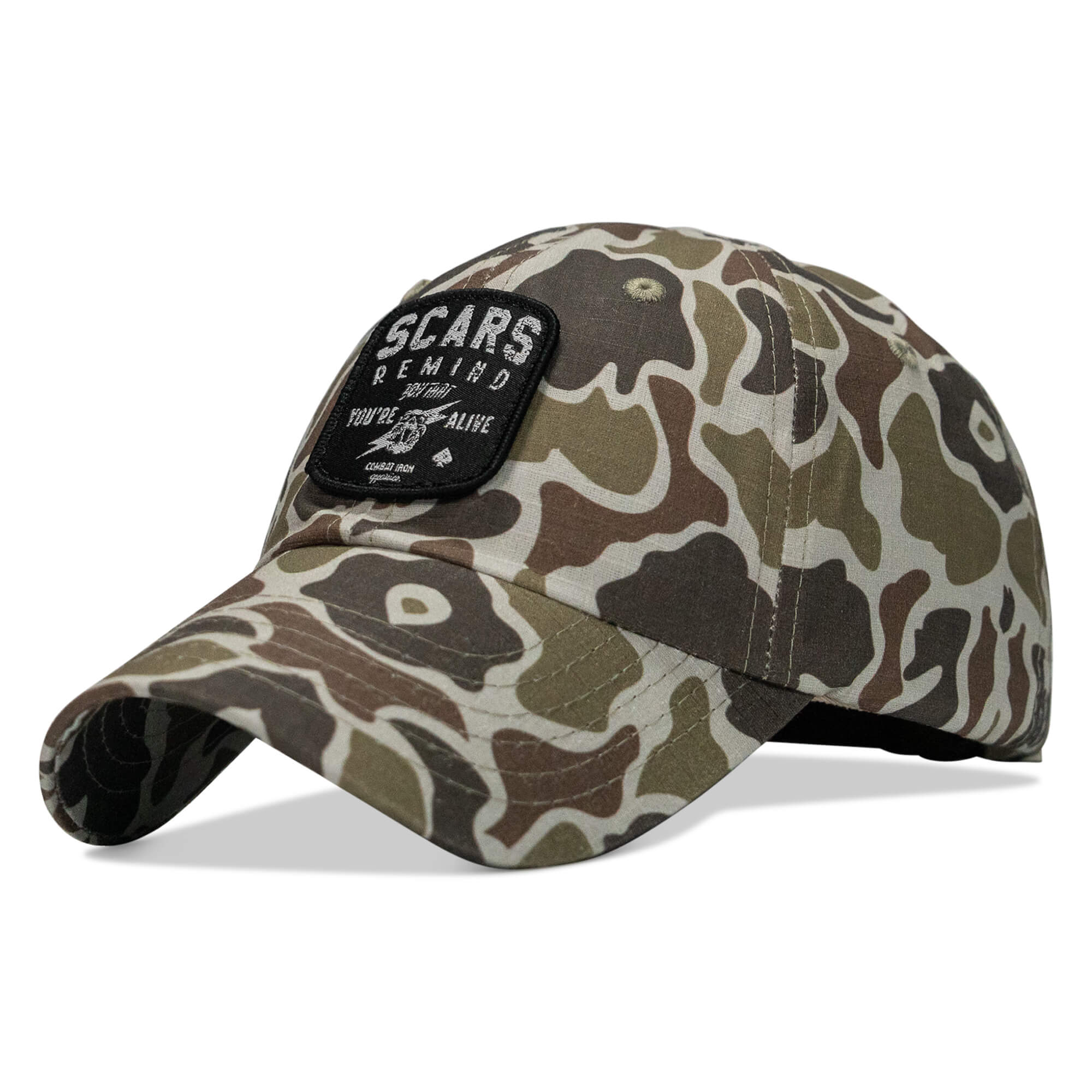Scars Remind You You're Alive Patch Tactical Ripstop Mesh Snapback Hat - Image 43