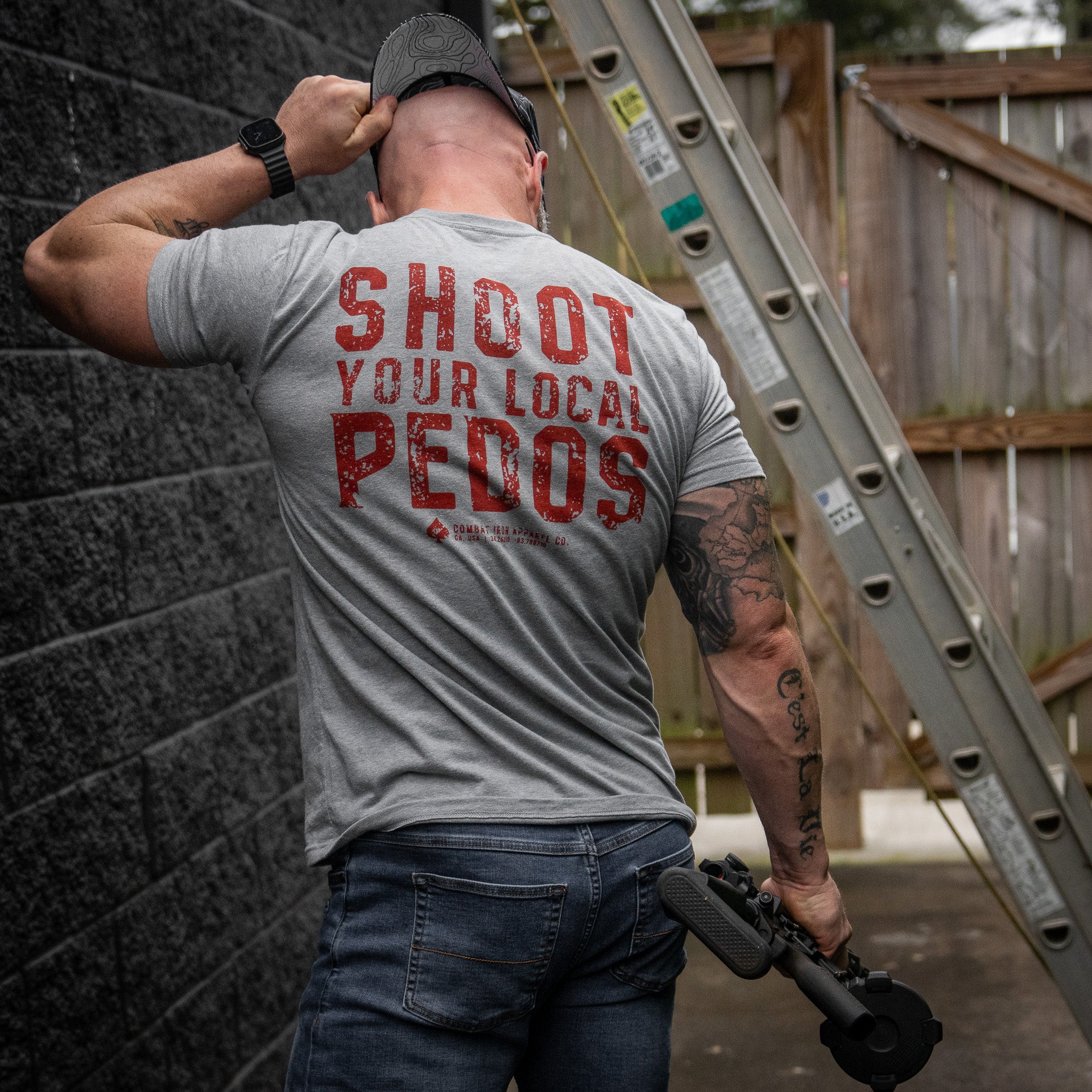Shoot Your Local Pedos Men's T-Shirt - Image 23