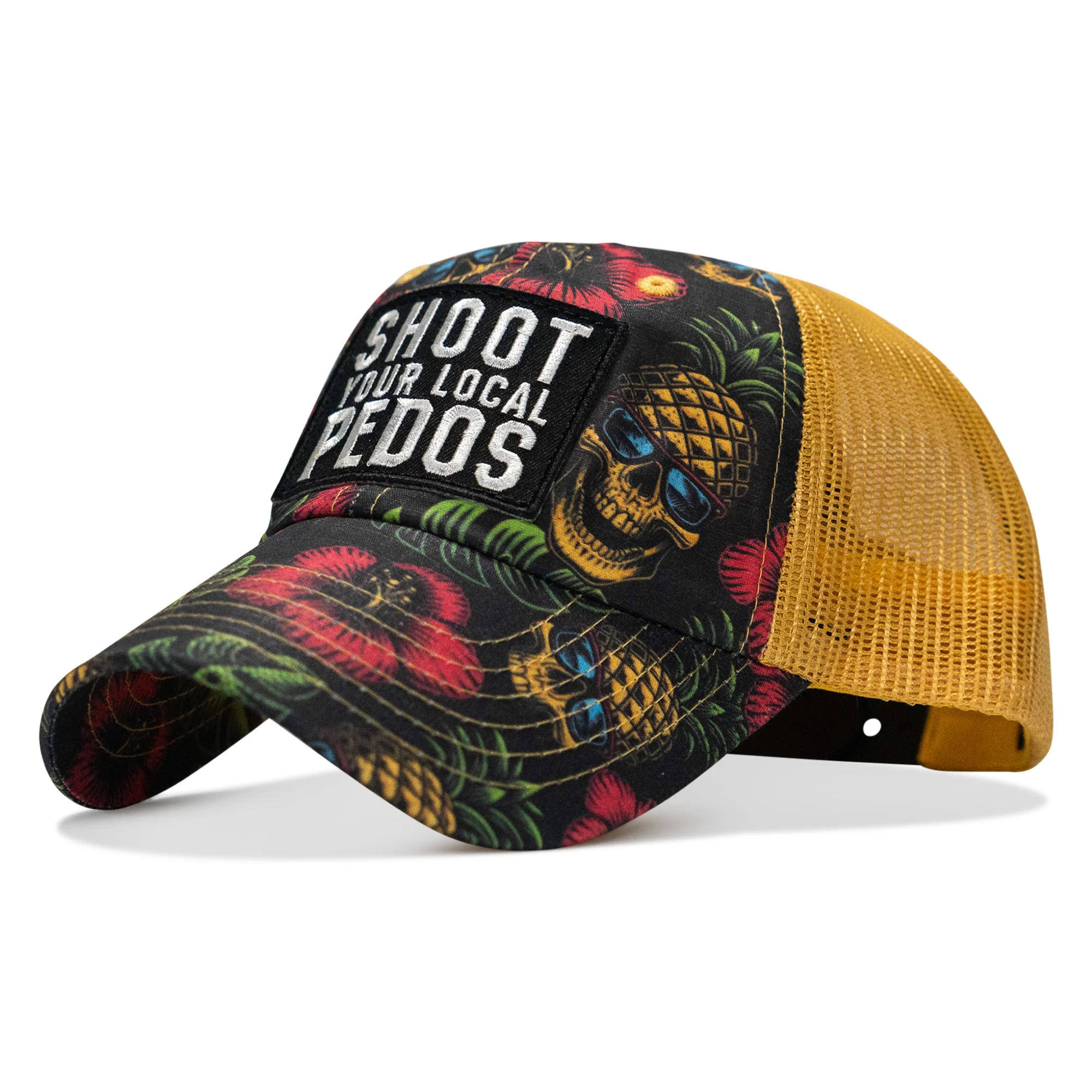 Shoot Your Local Pedos Patch Tactical Ripstop Mesh Snapback Hat - Image 24