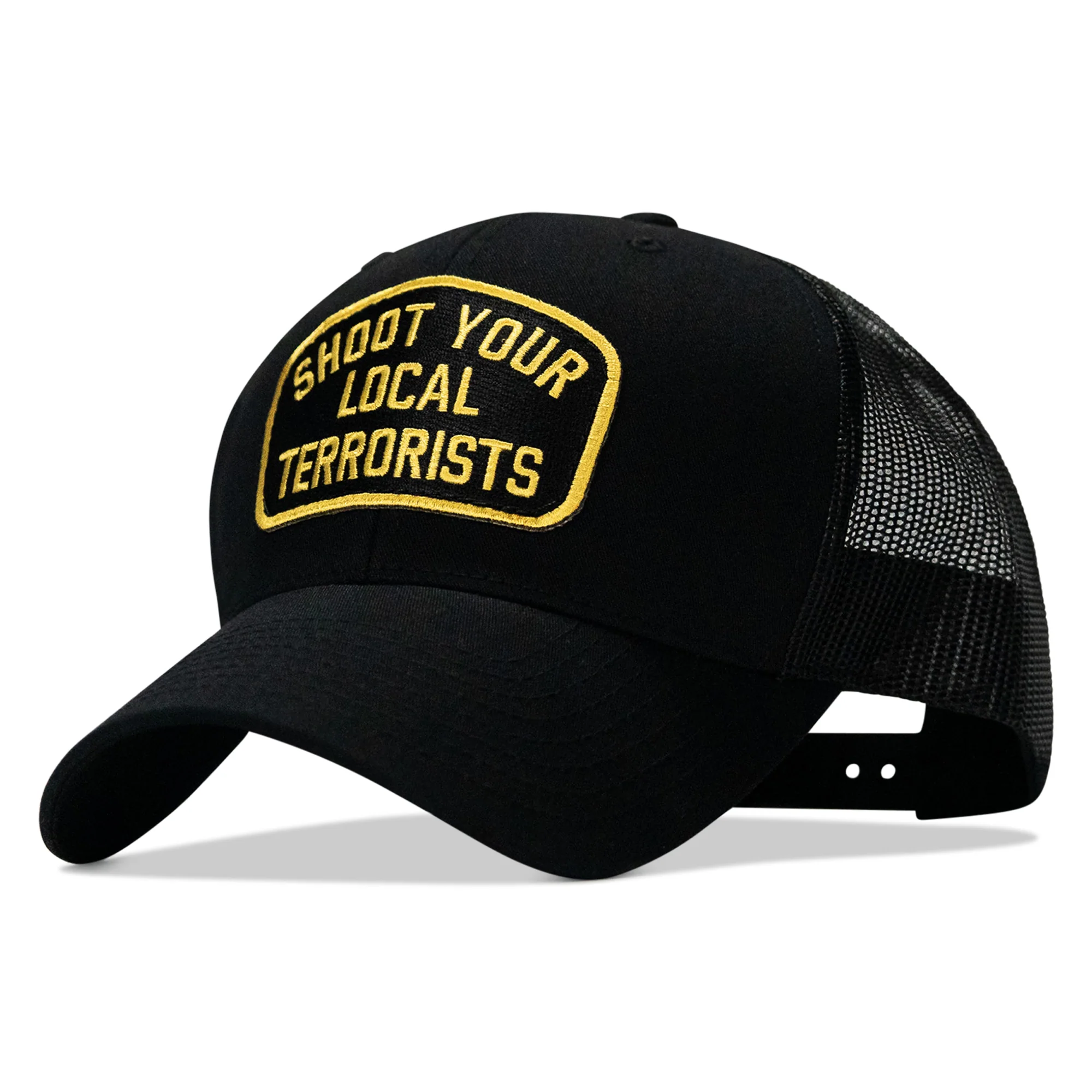 Shoot Your Local Terrorists Patch Snapback Hat - Image 38