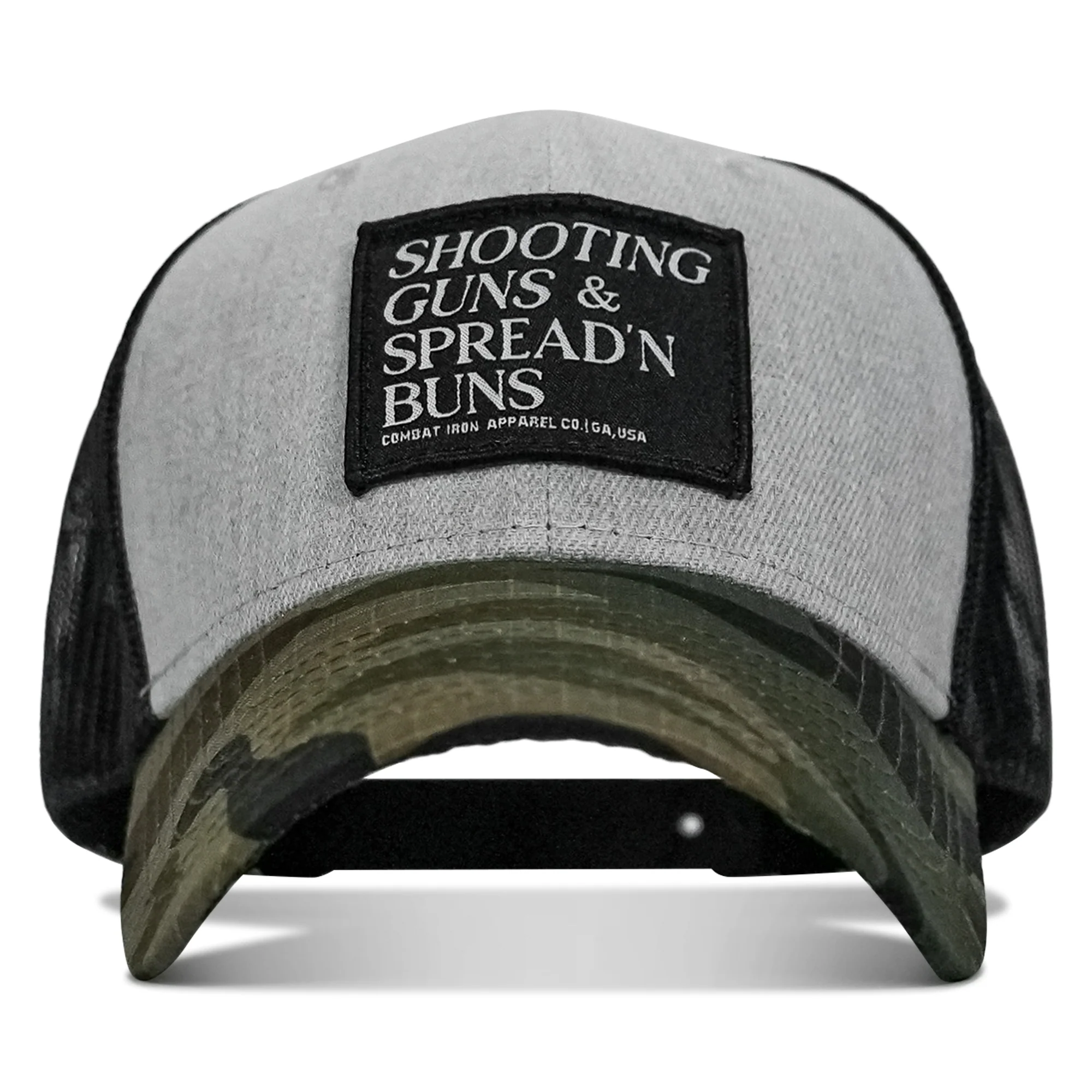 Shooting Guns & Spread'n Buns Patch Snapback Hat - Image 11