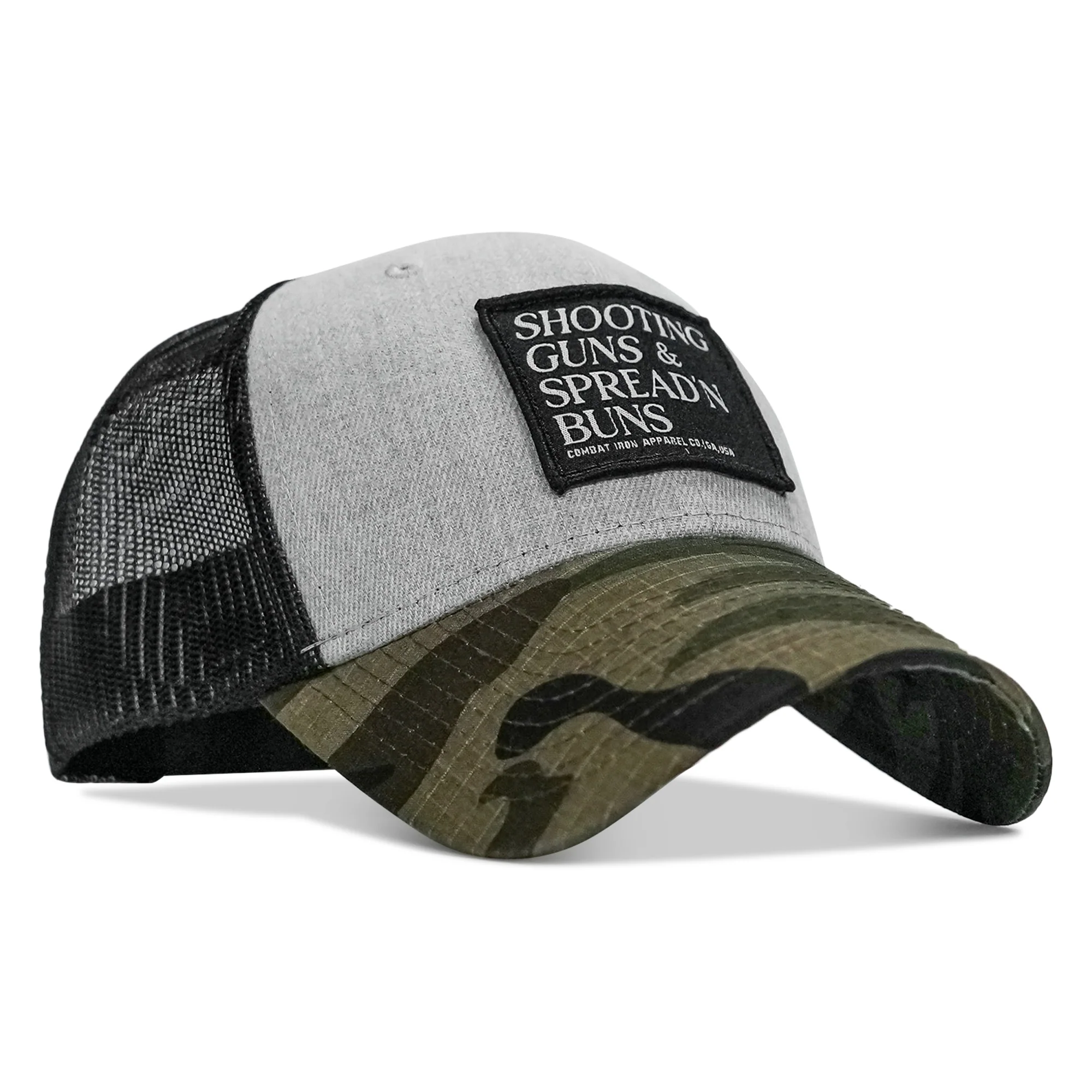 Shooting Guns & Spread'n Buns Patch Snapback Hat - Image 12