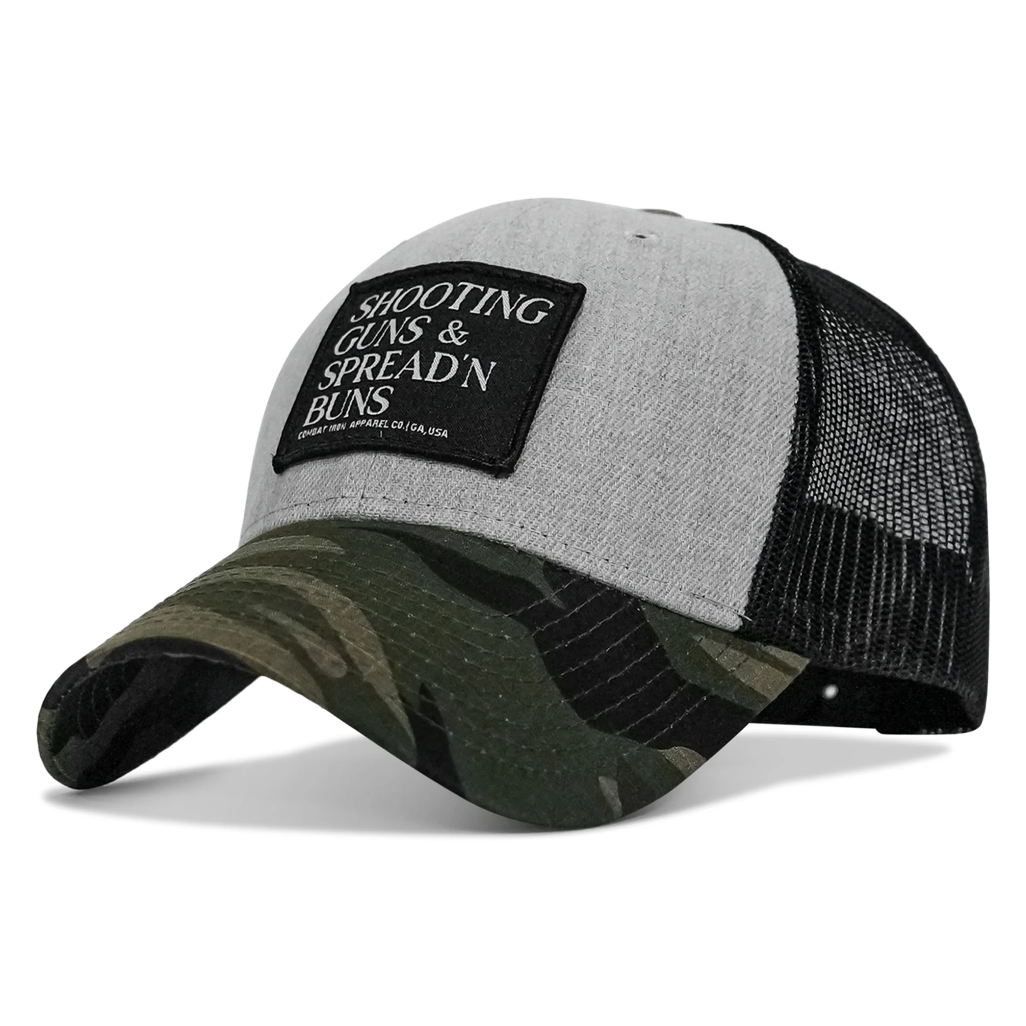 Shooting Guns & Spread'n Buns Patch Snapback Hat - Image 13