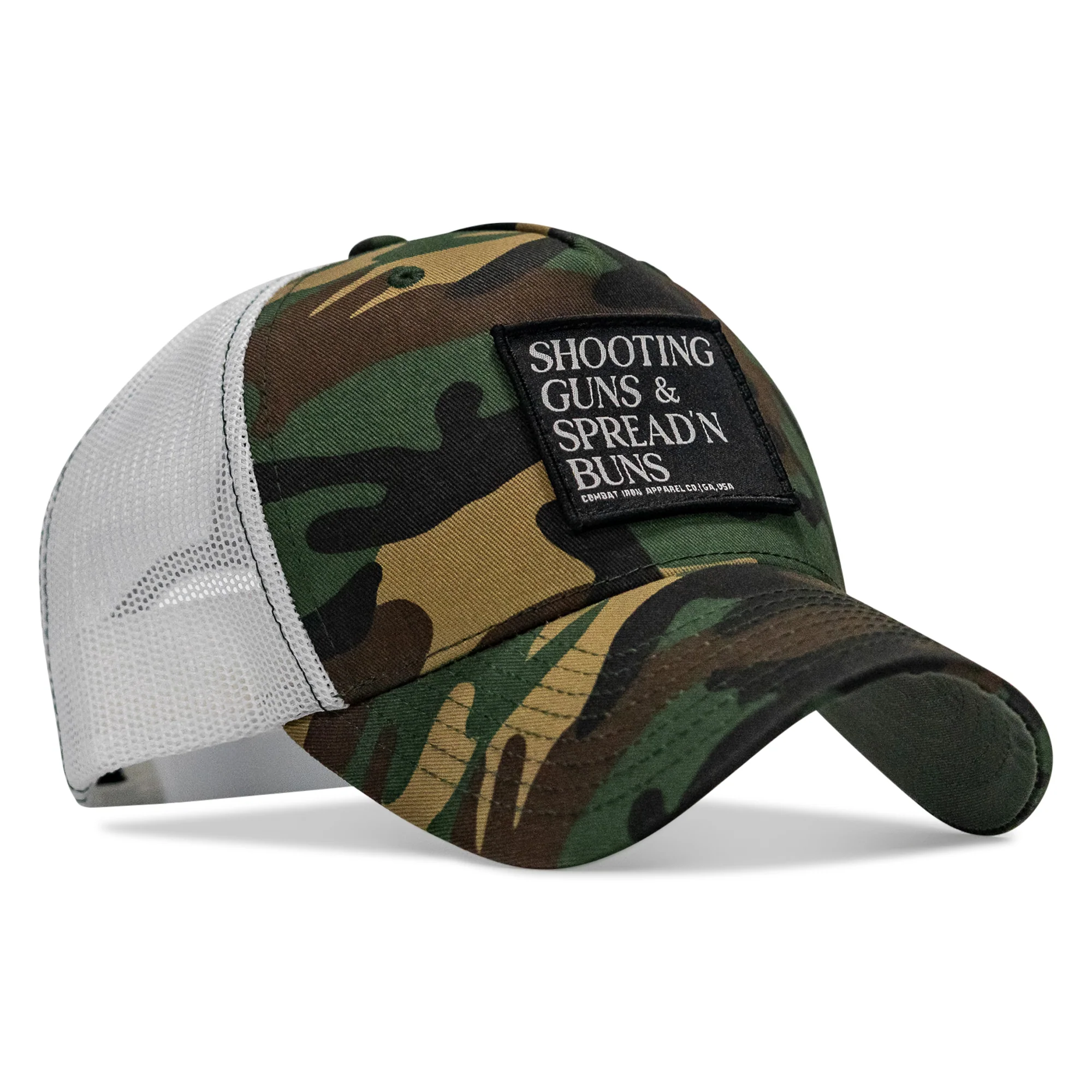 Shooting Guns & Spread'n Buns Patch Snapback Hat - Image 18