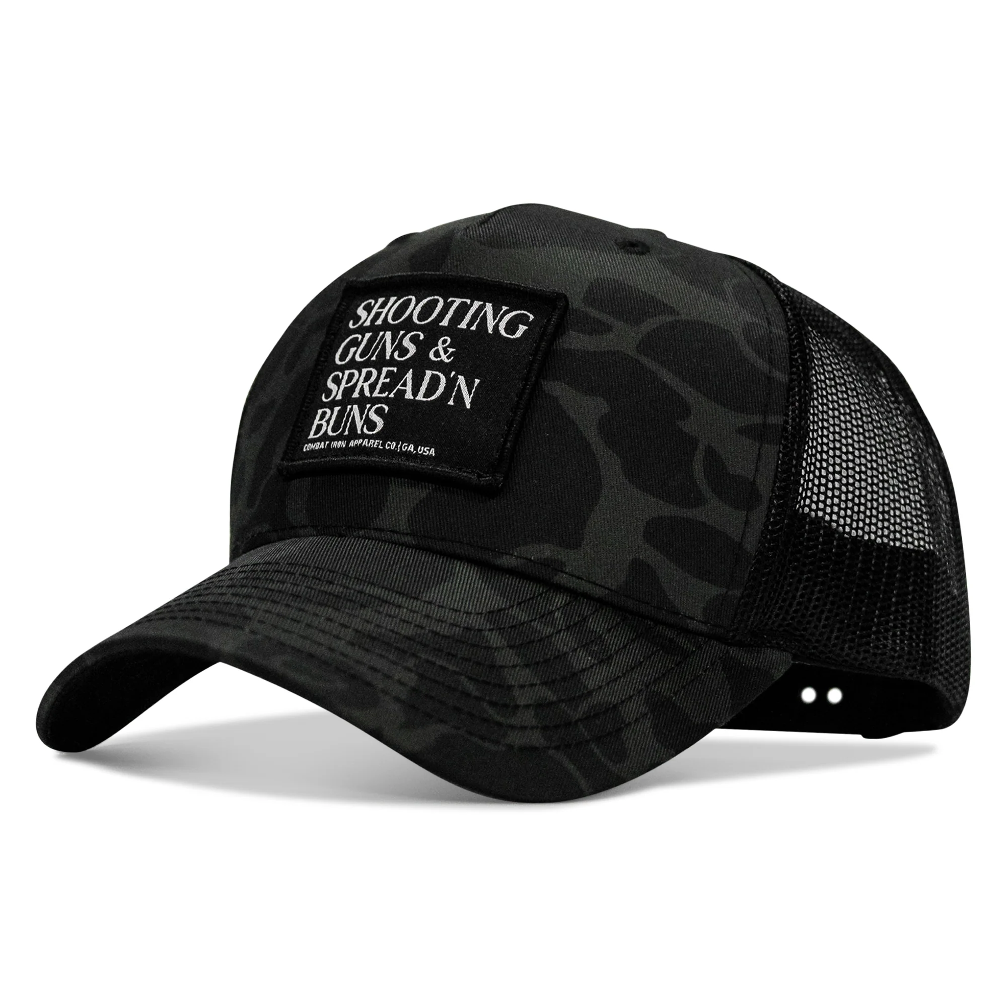 Shooting Guns & Spread'n Buns Patch Snapback Hat - Image 22