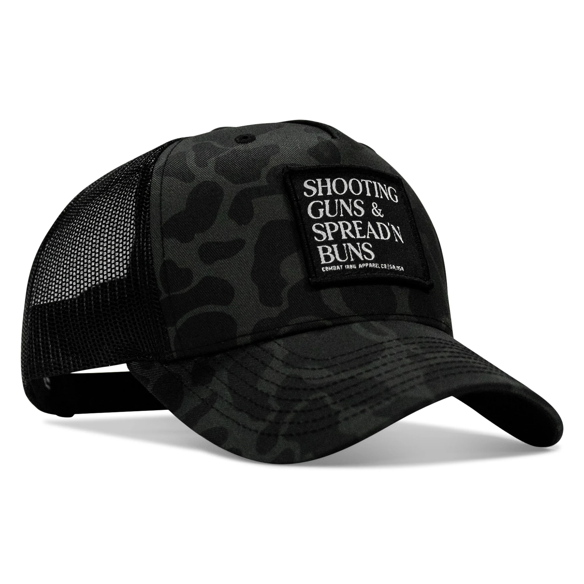 Shooting Guns & Spread'n Buns Patch Snapback Hat - Image 23