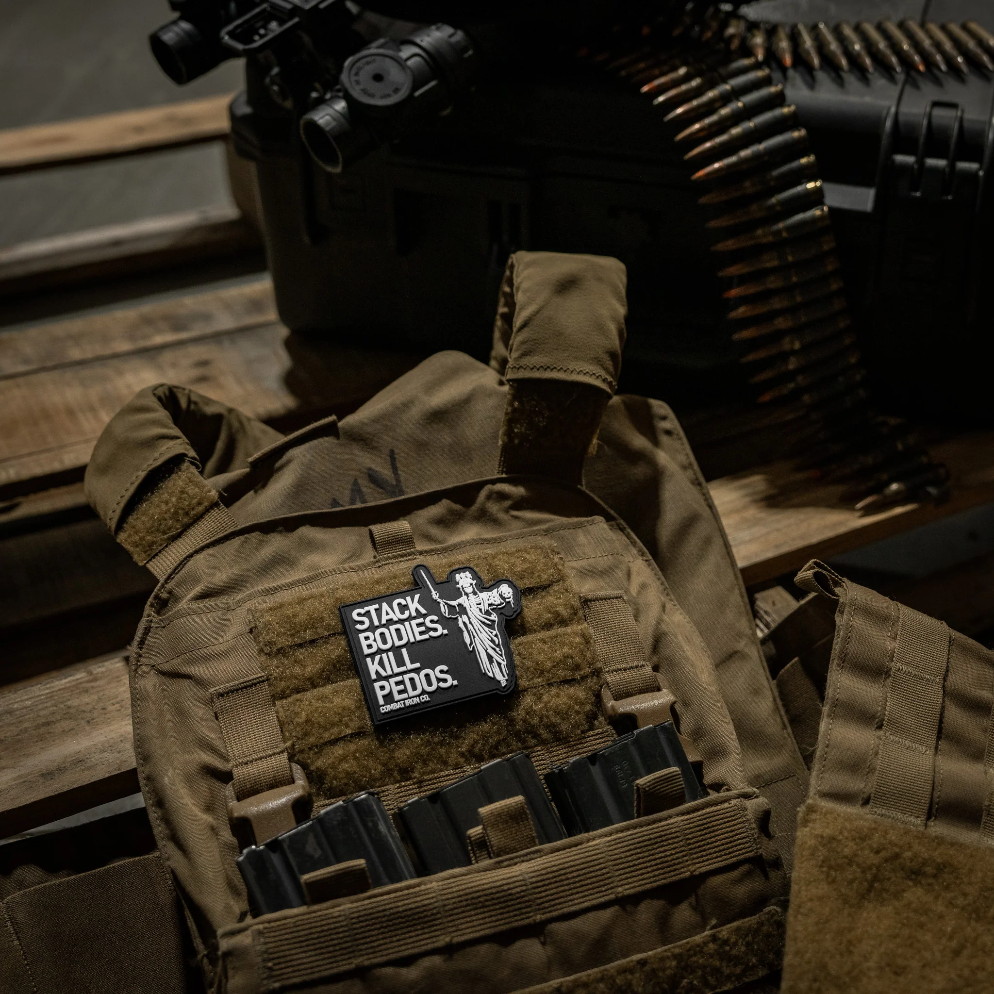Stack Bodies. Kill Pedos Grim Reaper PVC Patch - Image 2