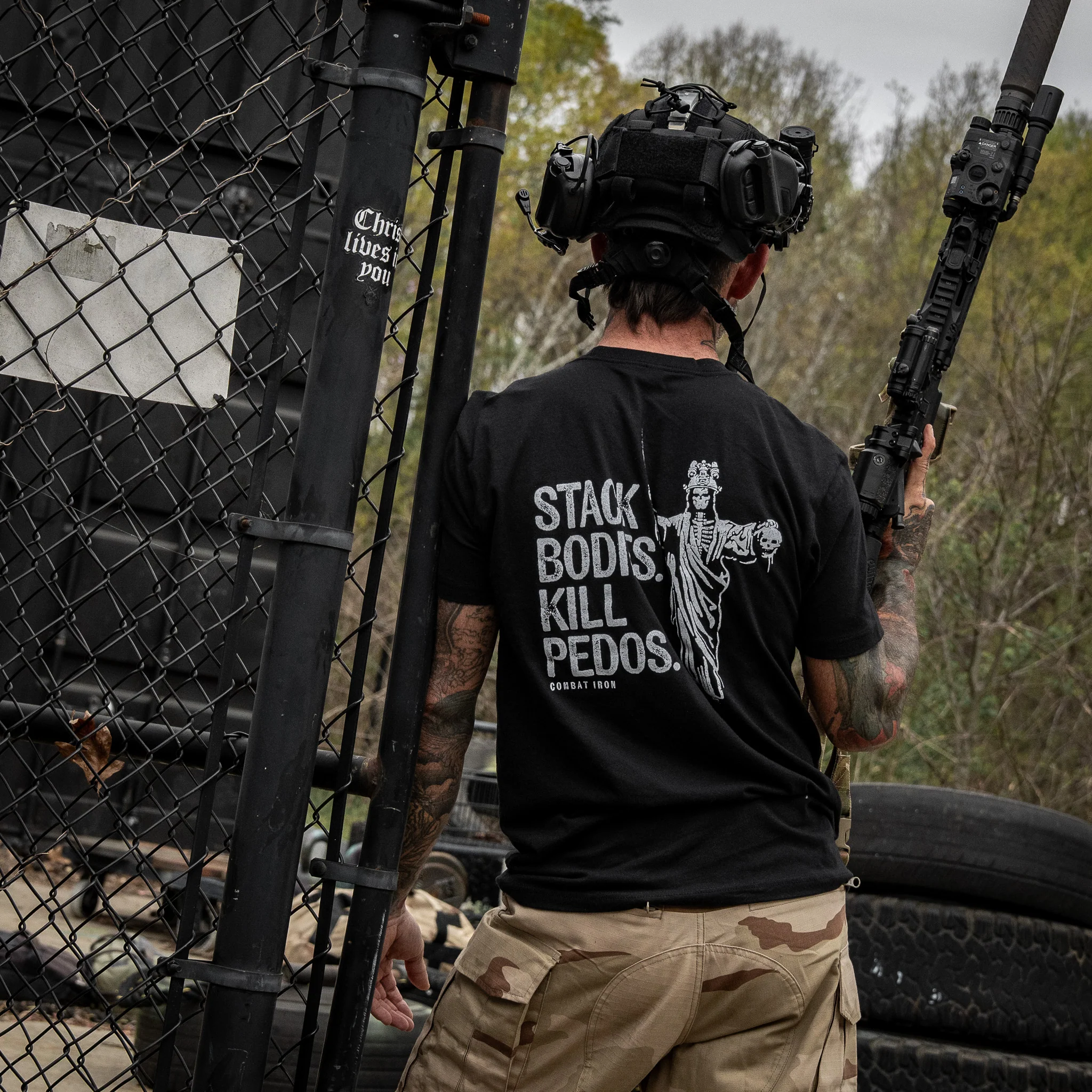 Stack Bodies. Kill Pedos. Men's T-Shirt - Image 7