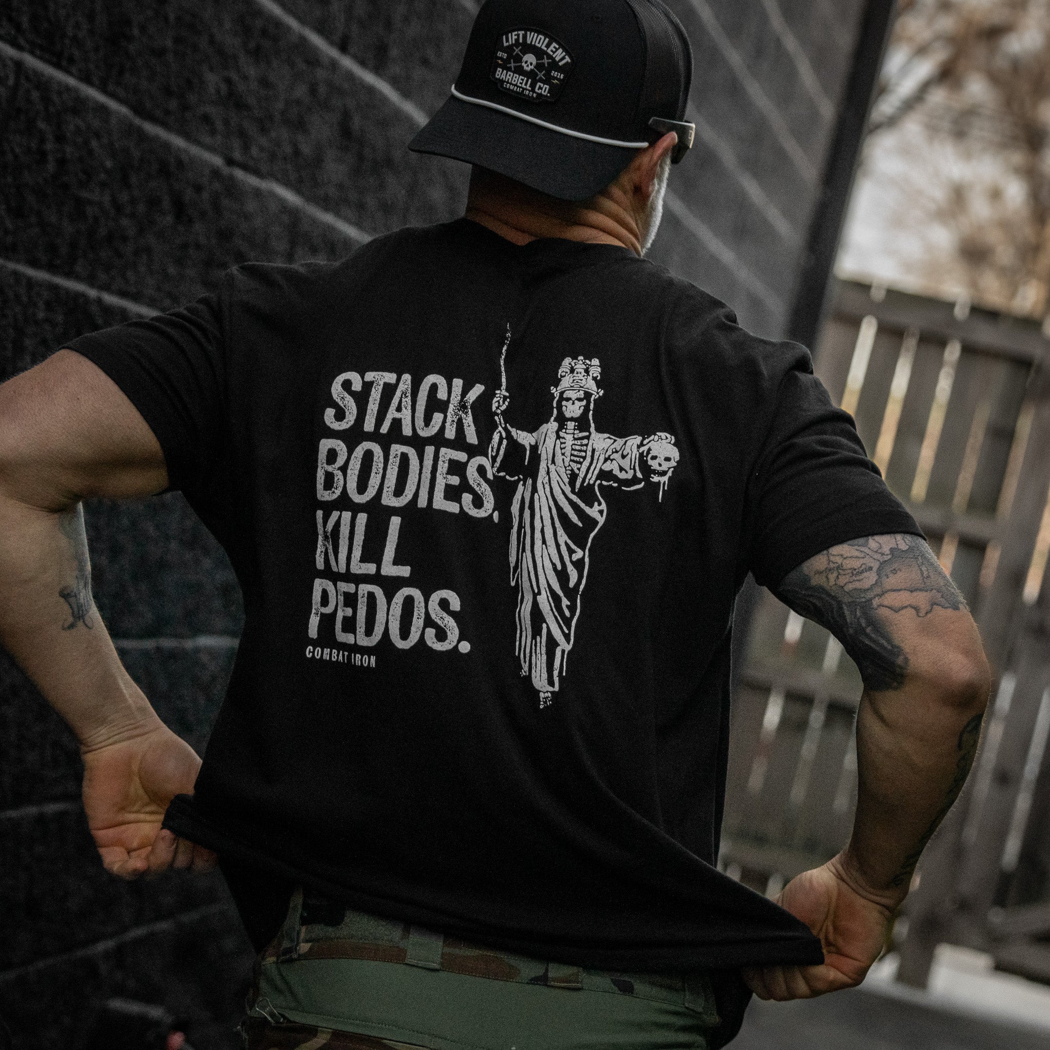 Stack Bodies. Kill Pedos. Men's T-Shirt - Image 8