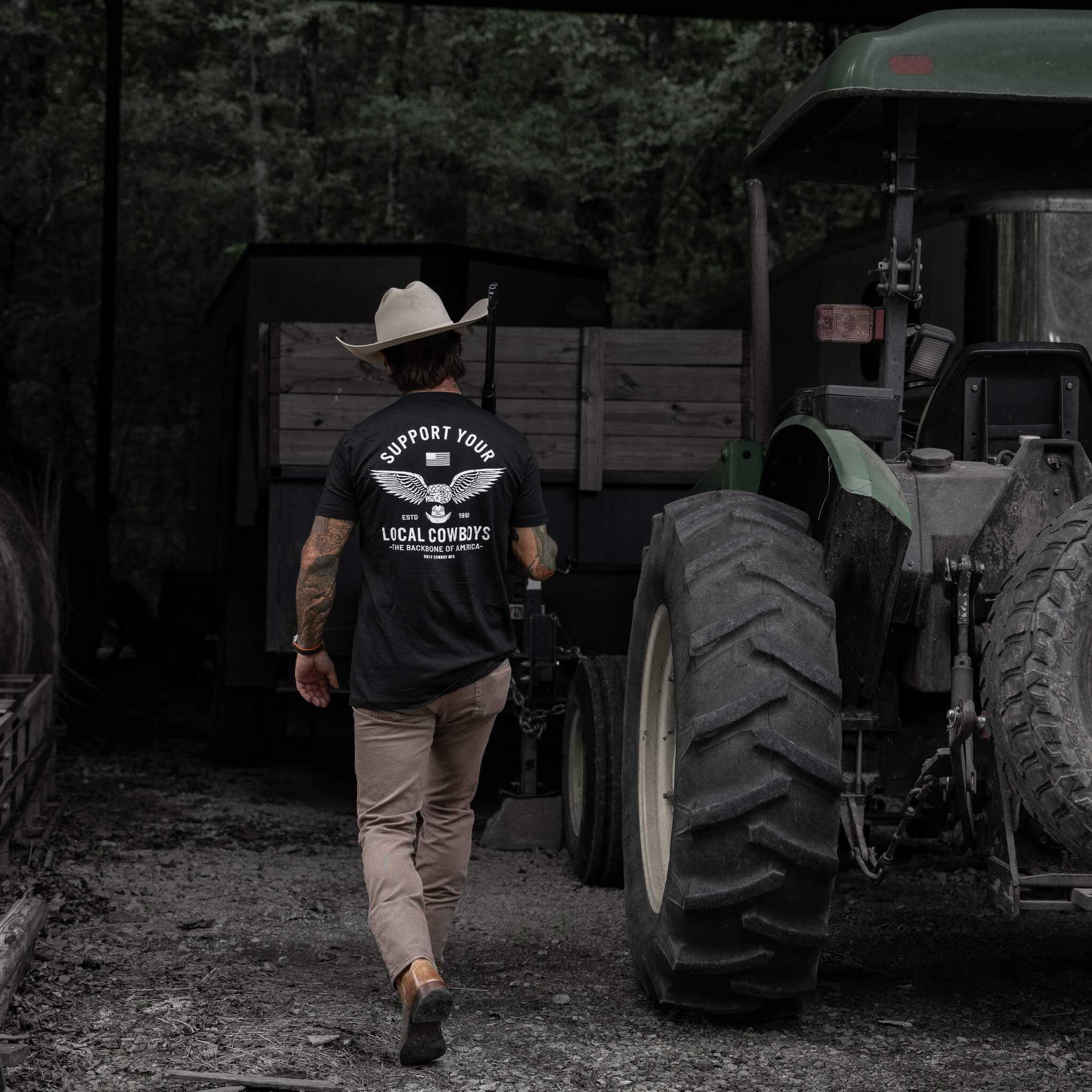 Support Your Local Cowboys Men's T-Shirt - Image 7