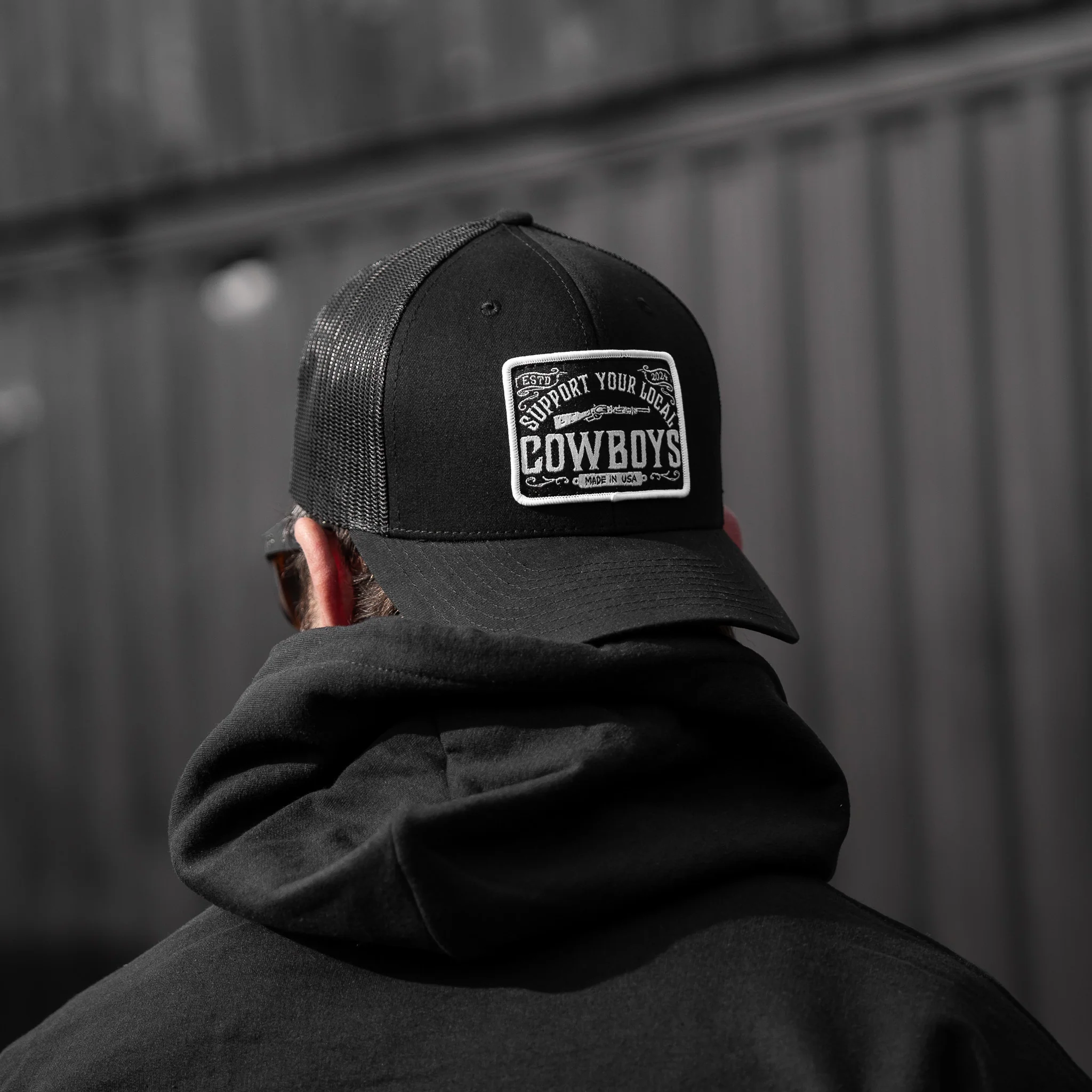 Support Your Local Cowboys Patch Snapback Hat - Image 12