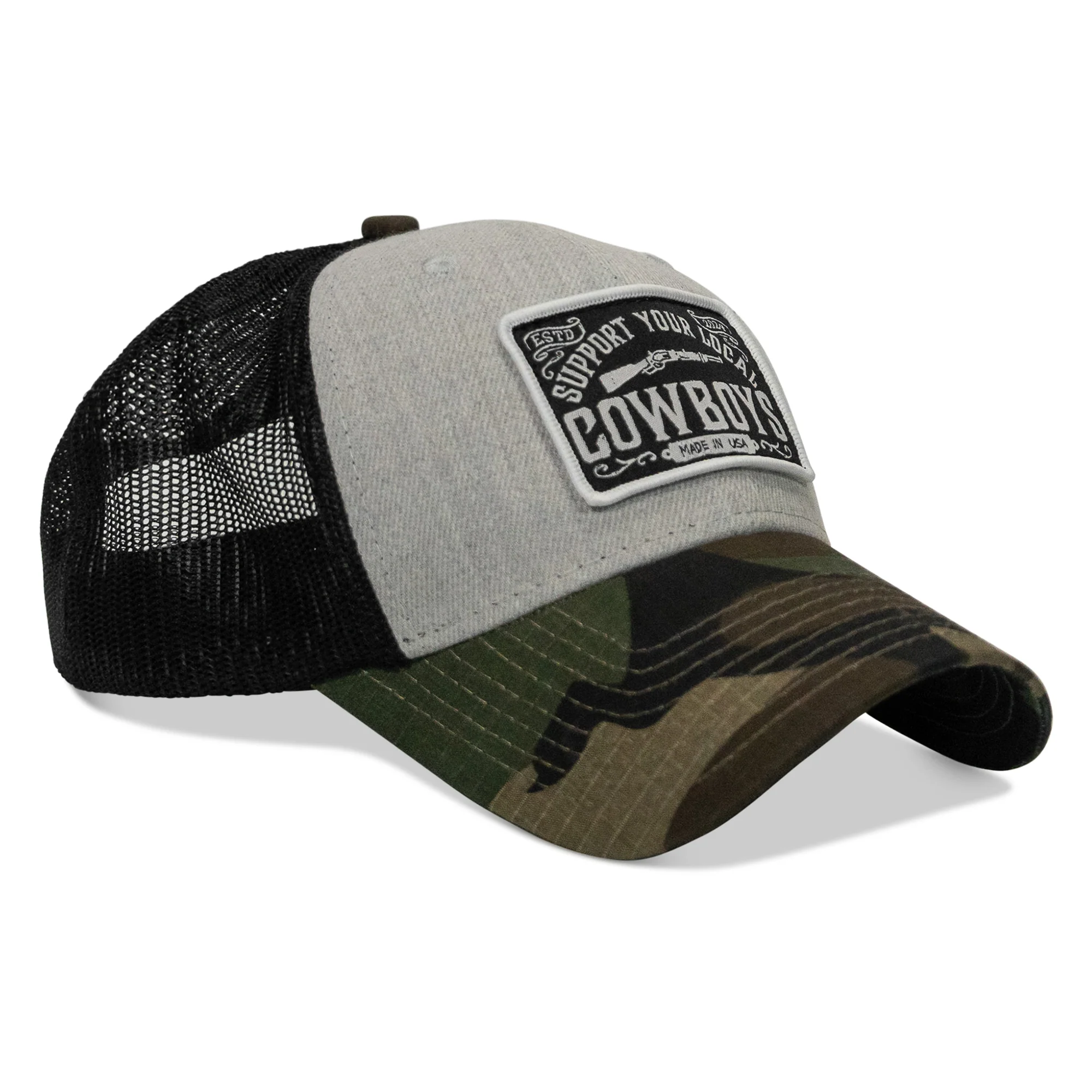 Support Your Local Cowboys Patch Snapback Hat - Image 44