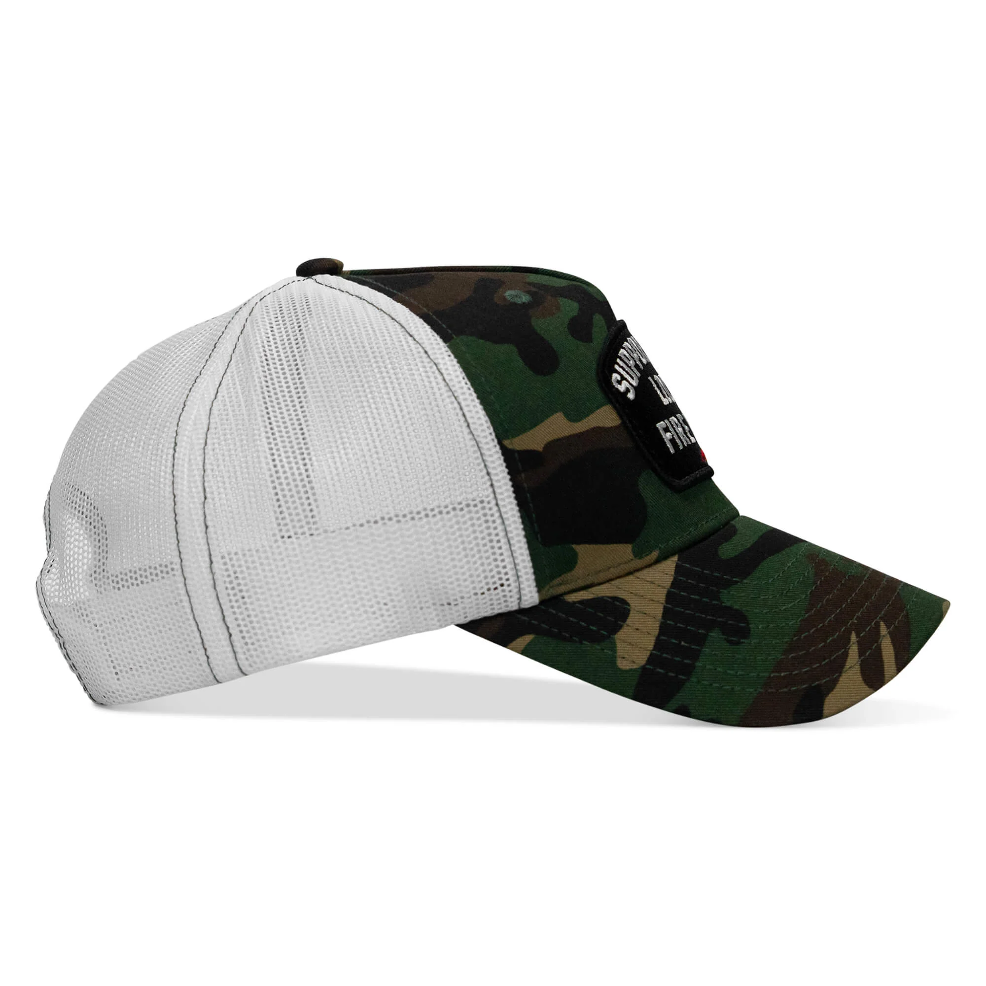 Support Your Local Fire Dept. Patch Snapback Hat - Image 13