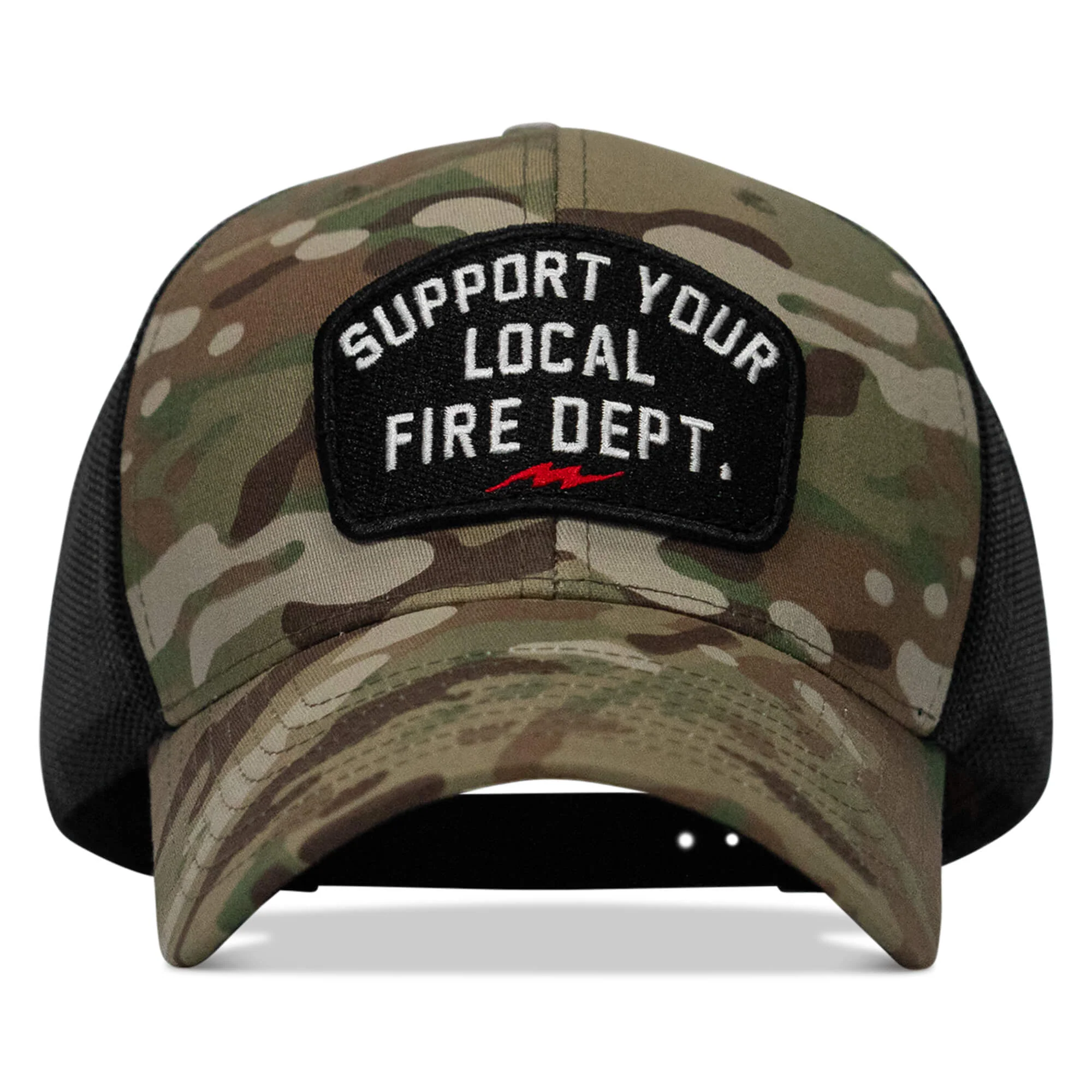 Support Your Local Fire Dept. Patch Snapback Hat - Image 15