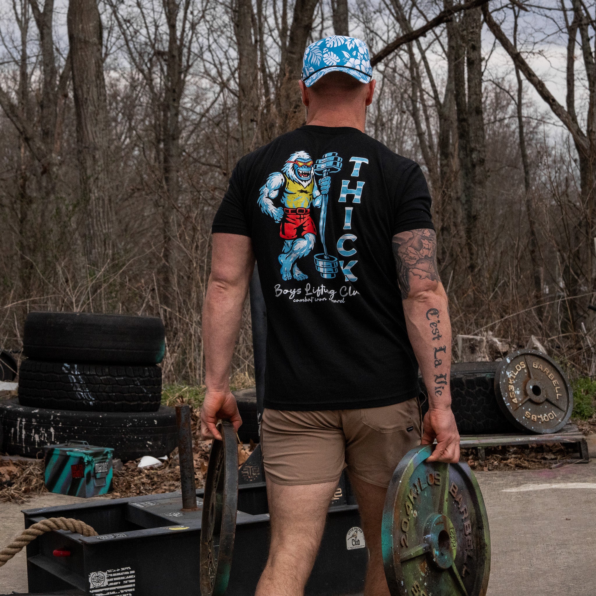 Thick Boys Lifting Club Yeti Men's T-Shirt - Image 7