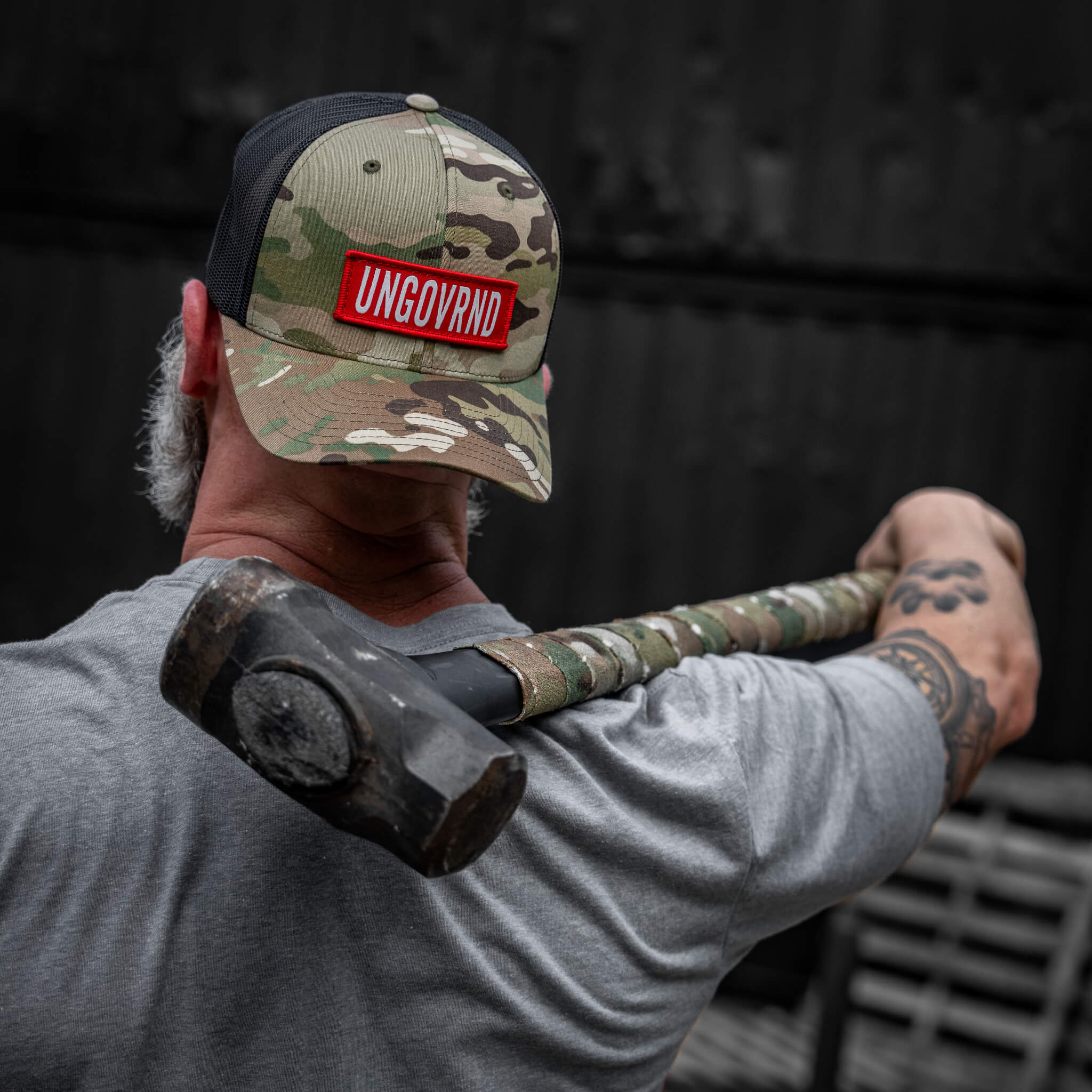 Ungovrnd Red Patch Snapback Hat - Image 21