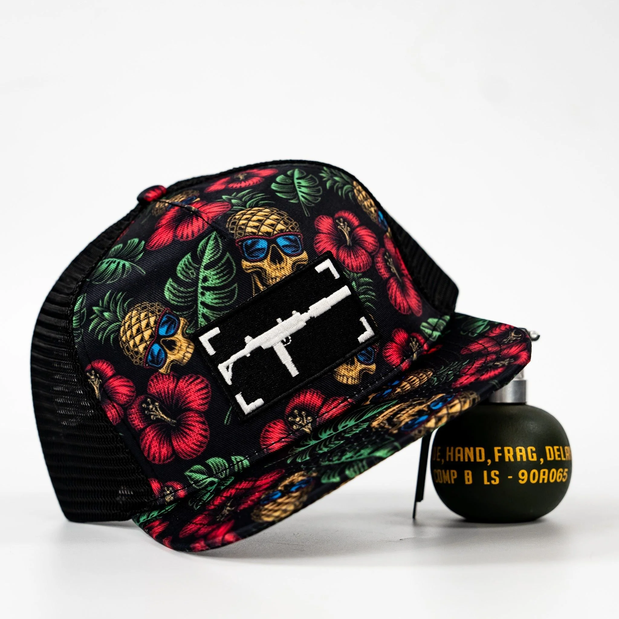 Uzi Patch Black Pineapple Express Flatbill Snapback Hat - Image 8