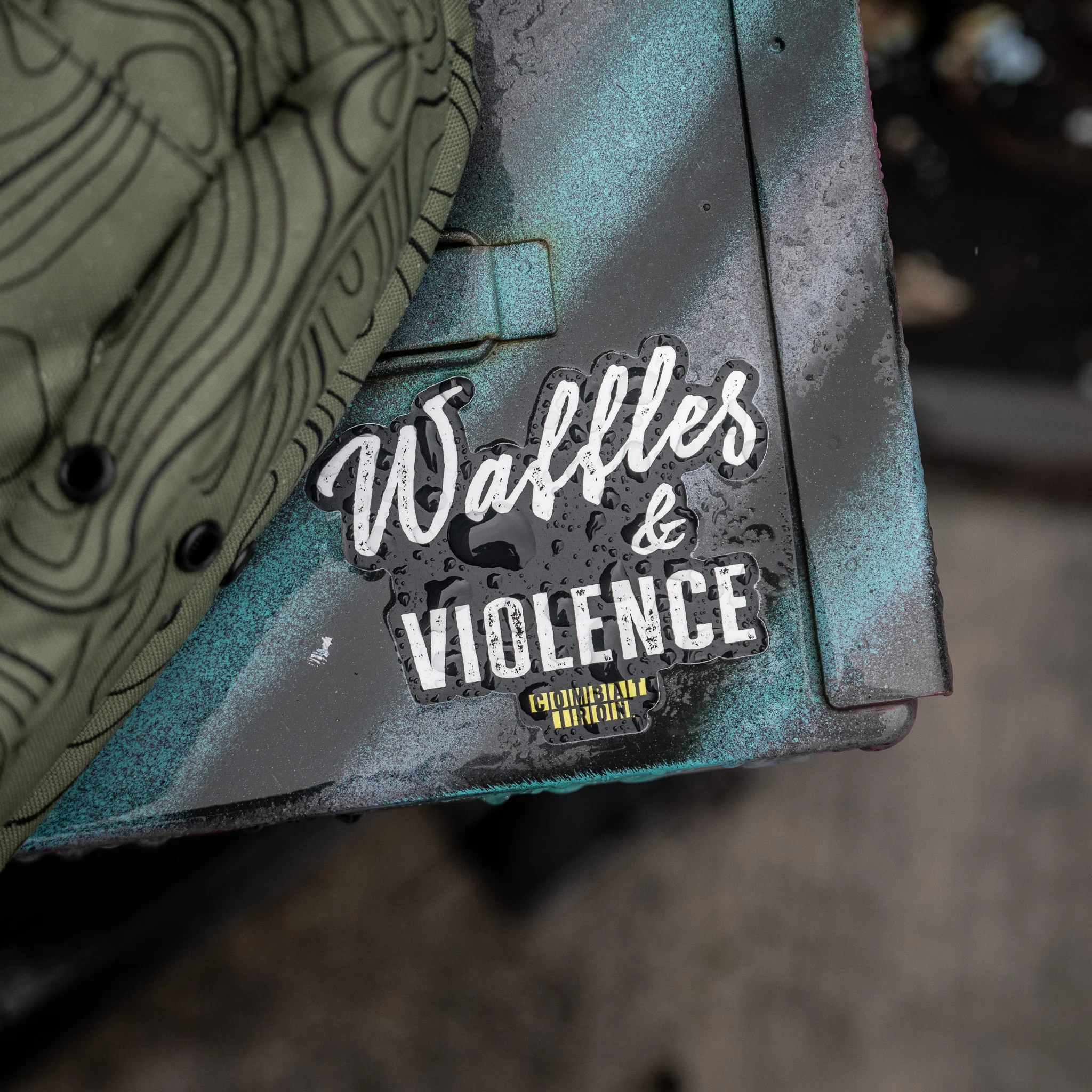 Waffles & Violence Decal - Image 2