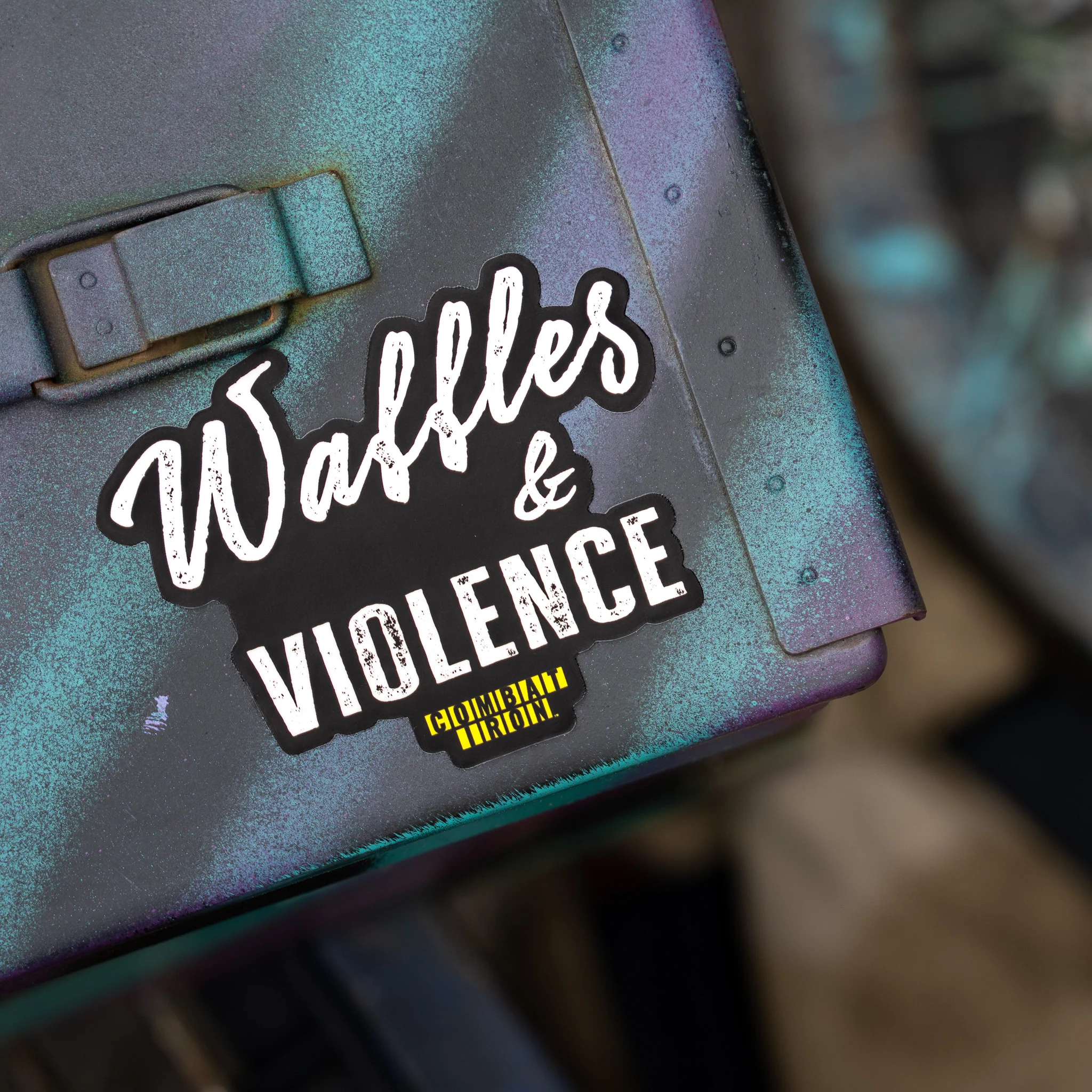 Waffles & Violence Decal - Image 3