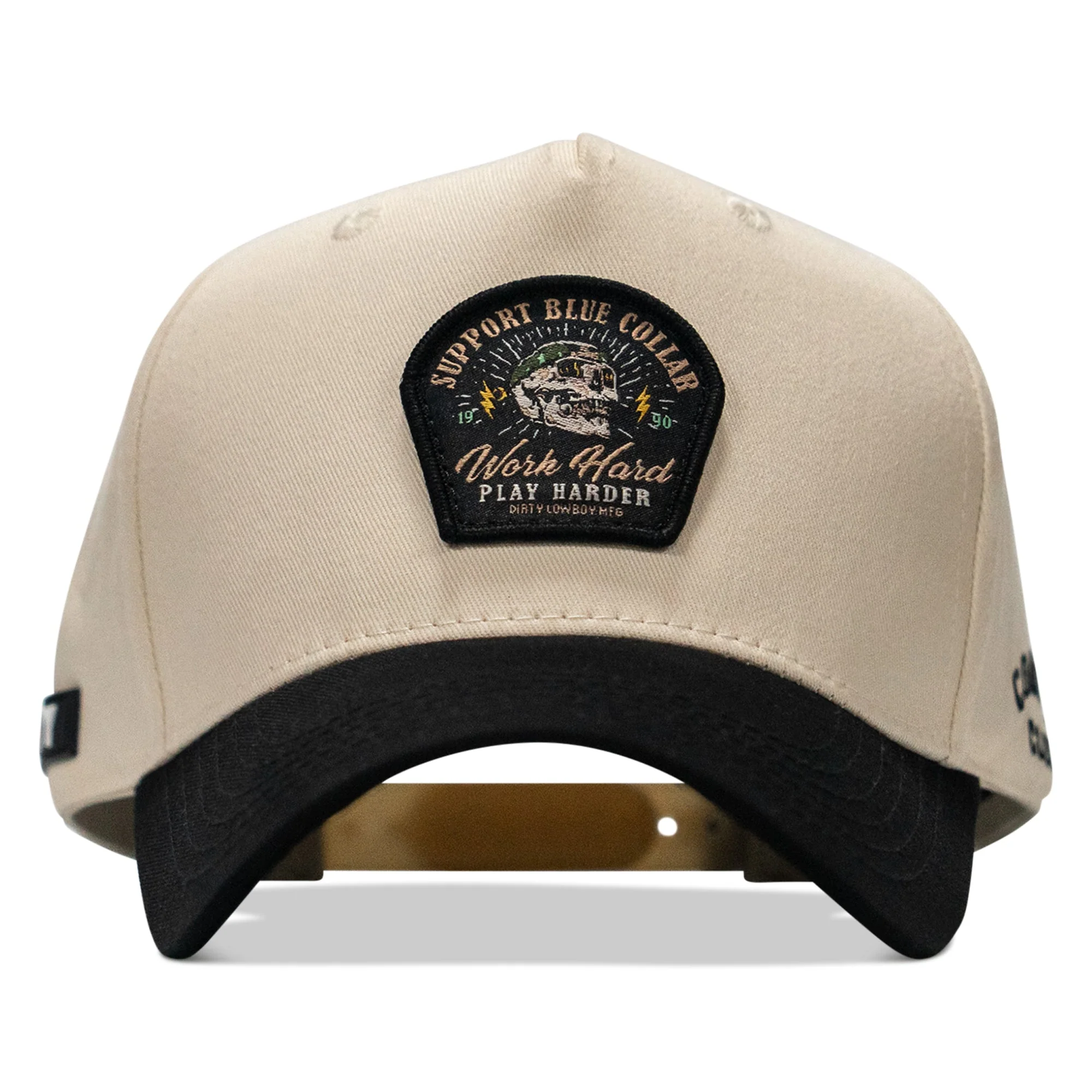 Work Hard Play Harder Patch 5 Panel Workhorse Snapback