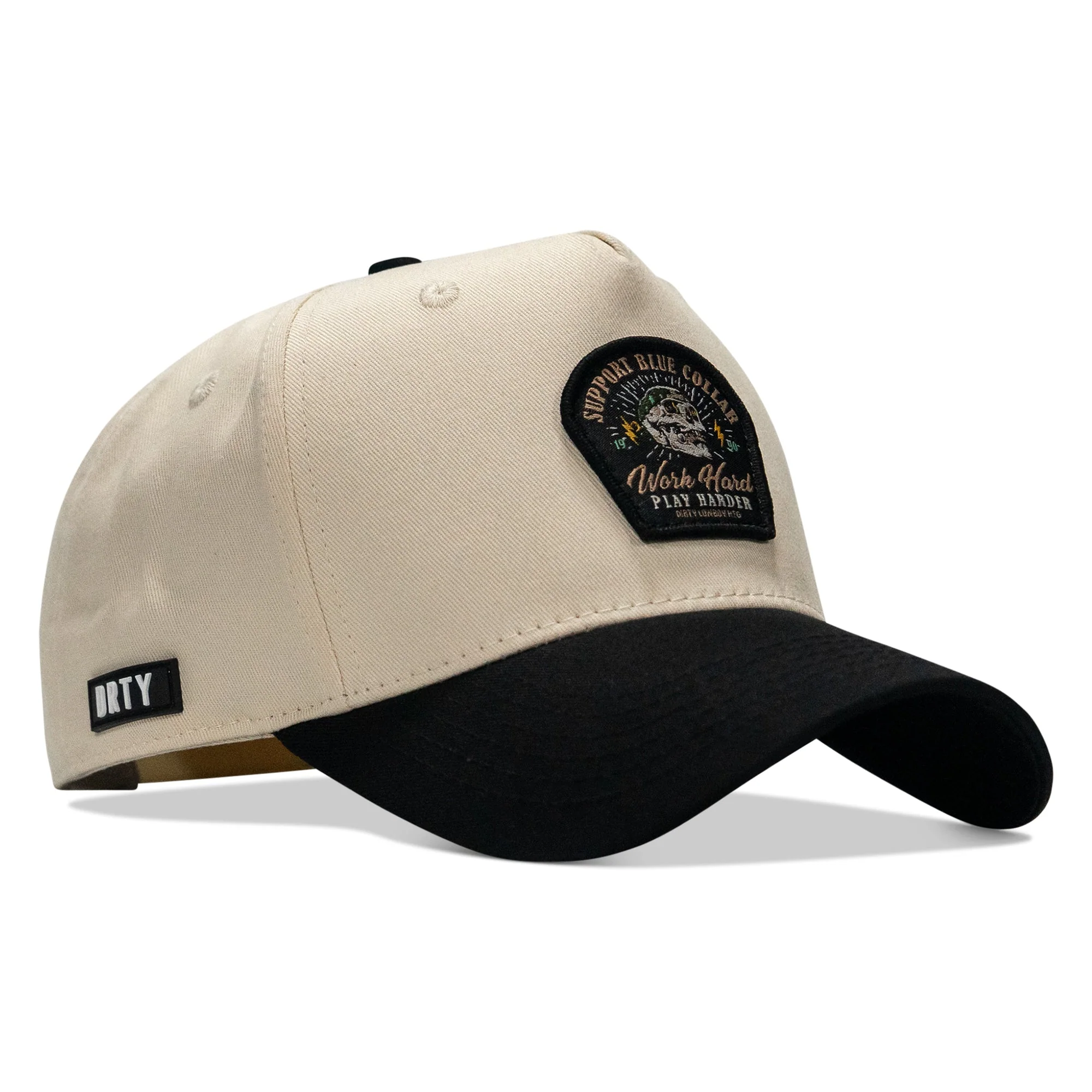 Work Hard Play Harder Patch 5 Panel Workhorse Snapback - Image 2