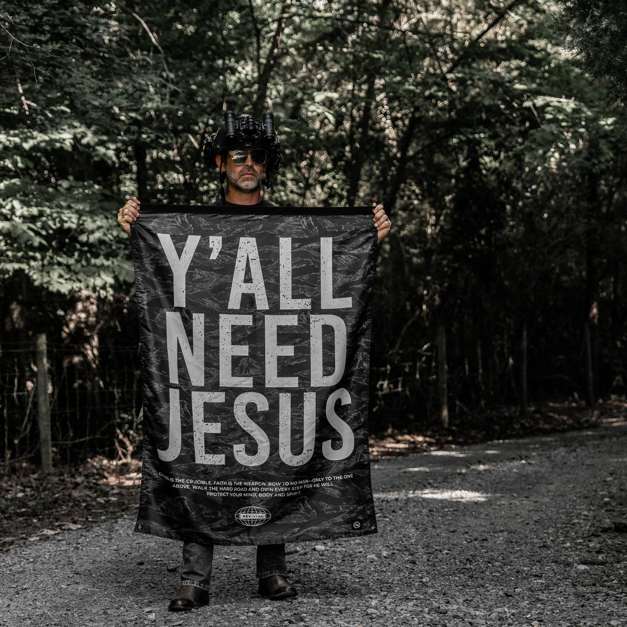 Y'all Need Jesus 4' x 3' Flag - Image 2